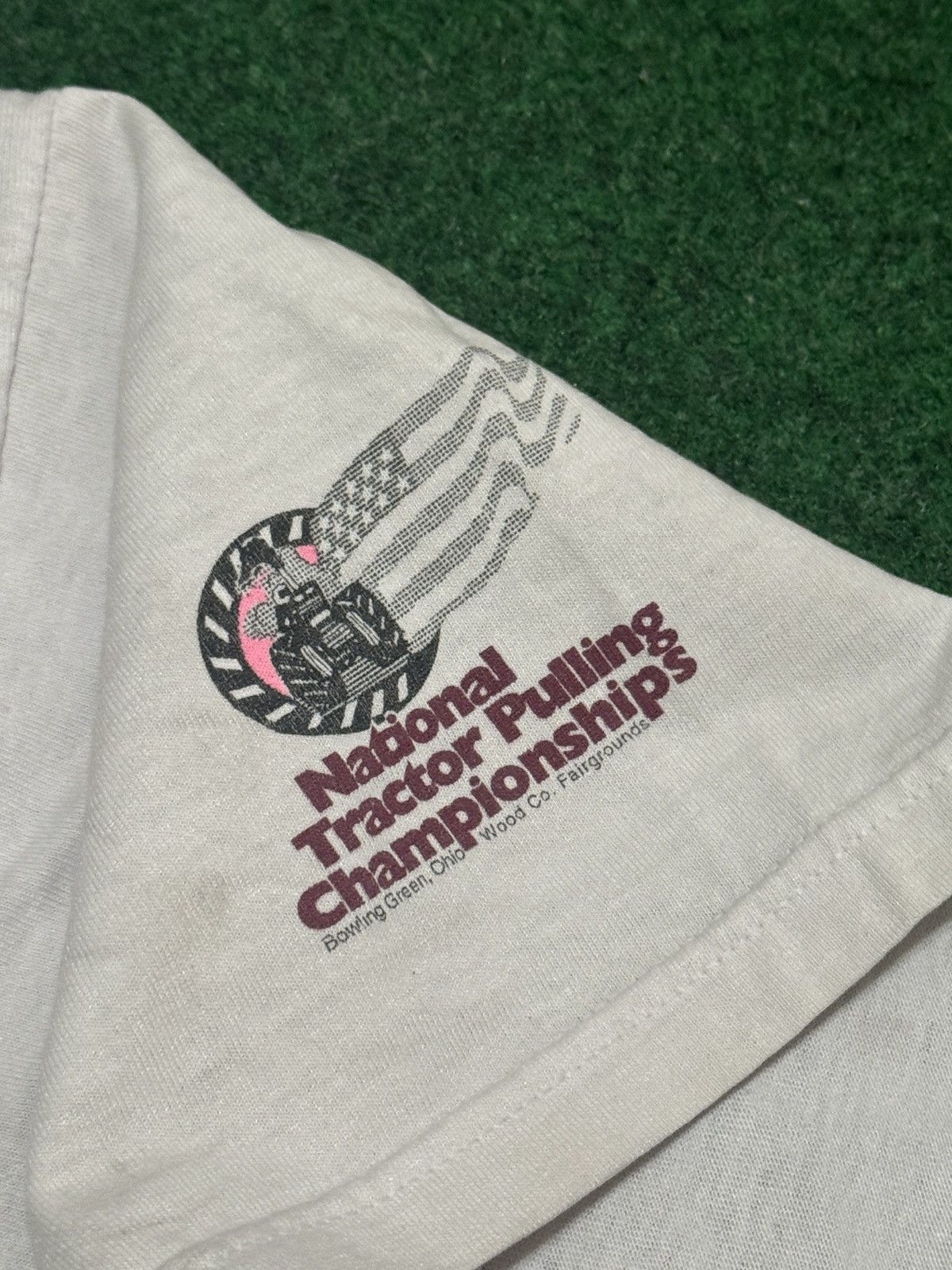 Vintage Tractor Pulling Championship 90s Nationals 23x28 T Shirt Size US XL / EU 56 / 4 - 4 Thumbnail