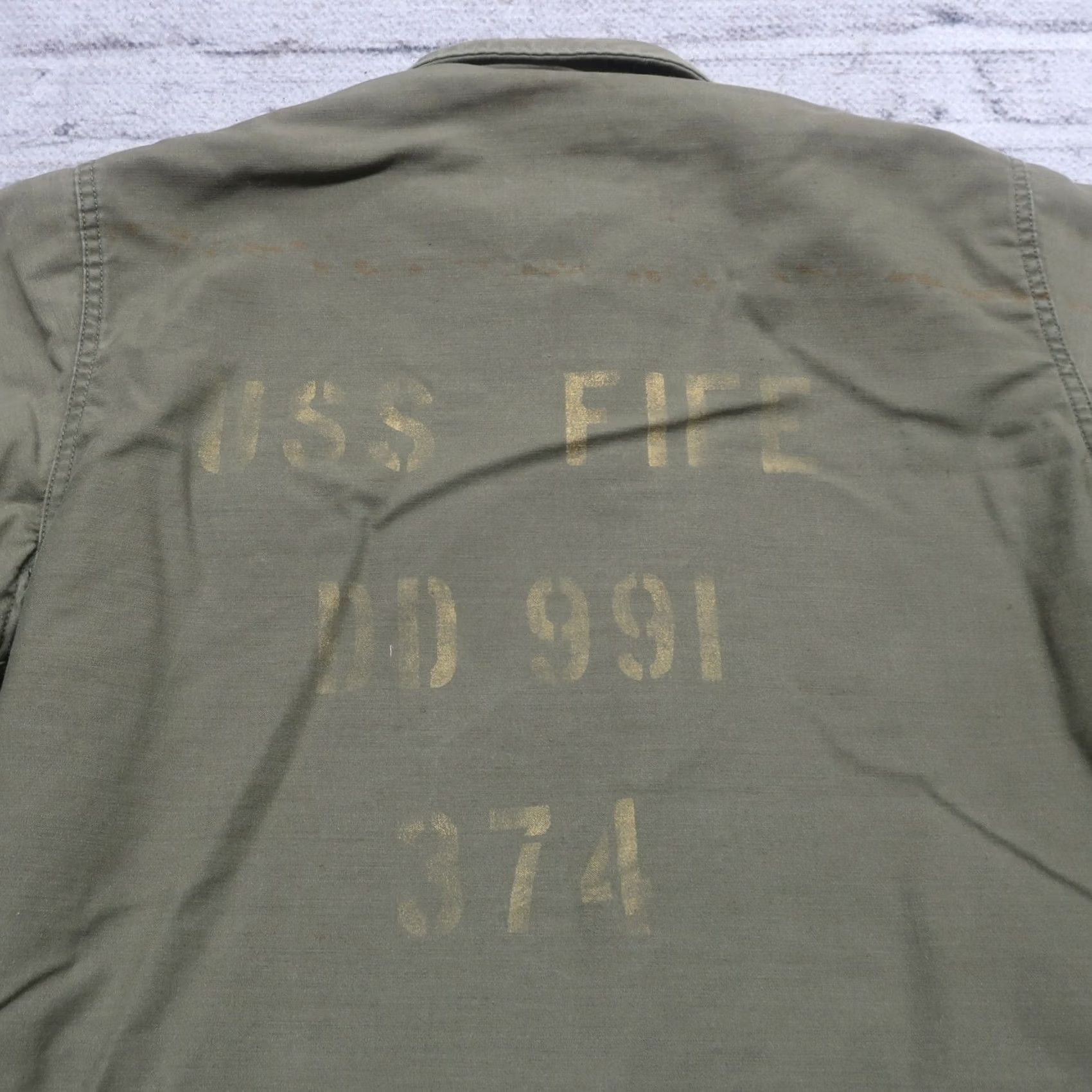 Vintage VINTAGE US Navy USN A-2 USS FIFE Deck Jacket Mens Medium Green Military YKK Plaid Longward - Size US M / EU 48-50 / 2 - 2 Thumbnail