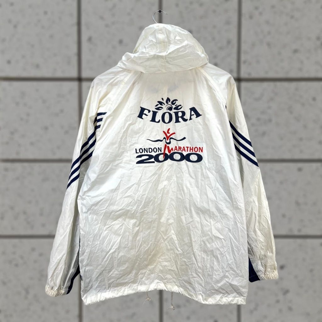 Adidas Flora London Marathon 2000 Adidas Windbreaker Jacket GB38/40 US M Size US M / EU 48-50 / 2 - 1 Thumbnail