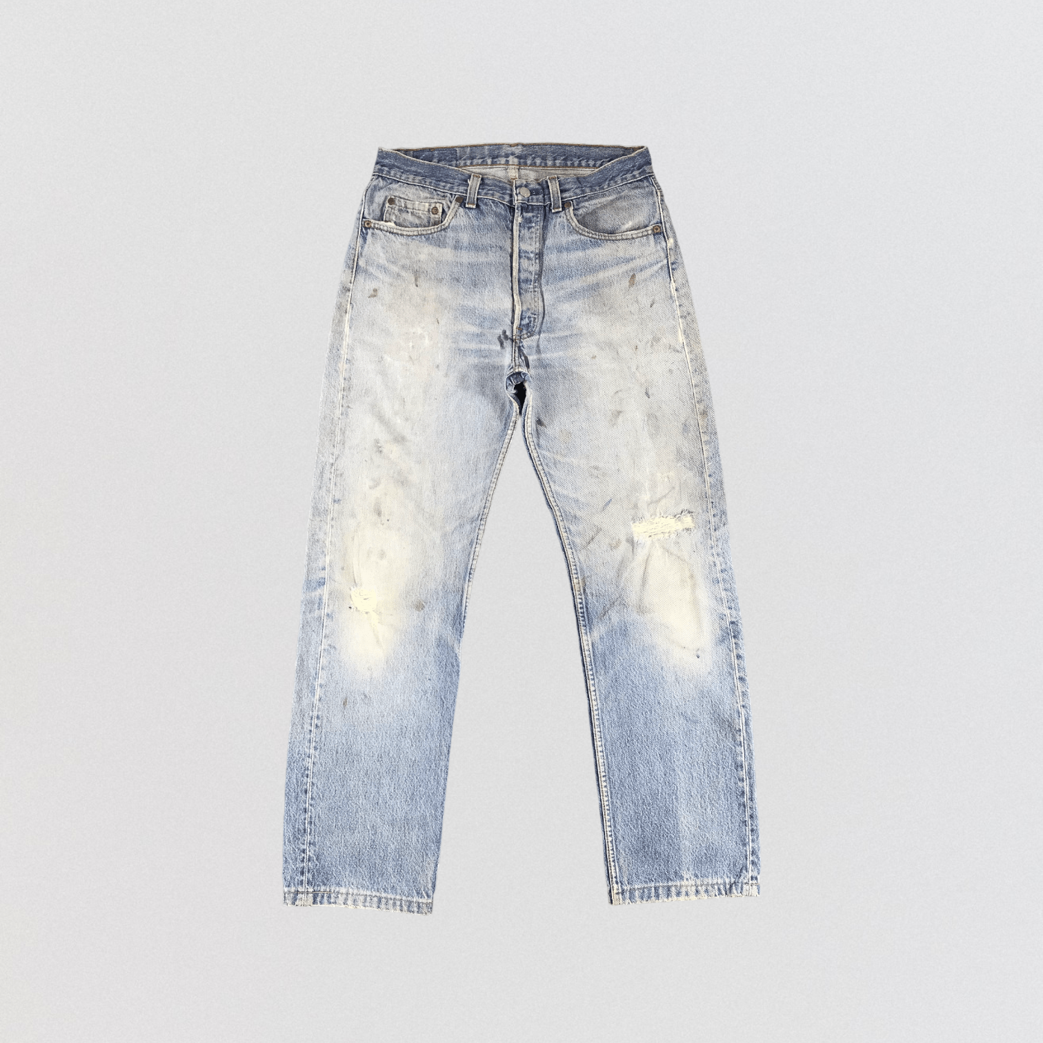 Vintage 90s Distress Light Wash Levis 501 Jeans-JM875