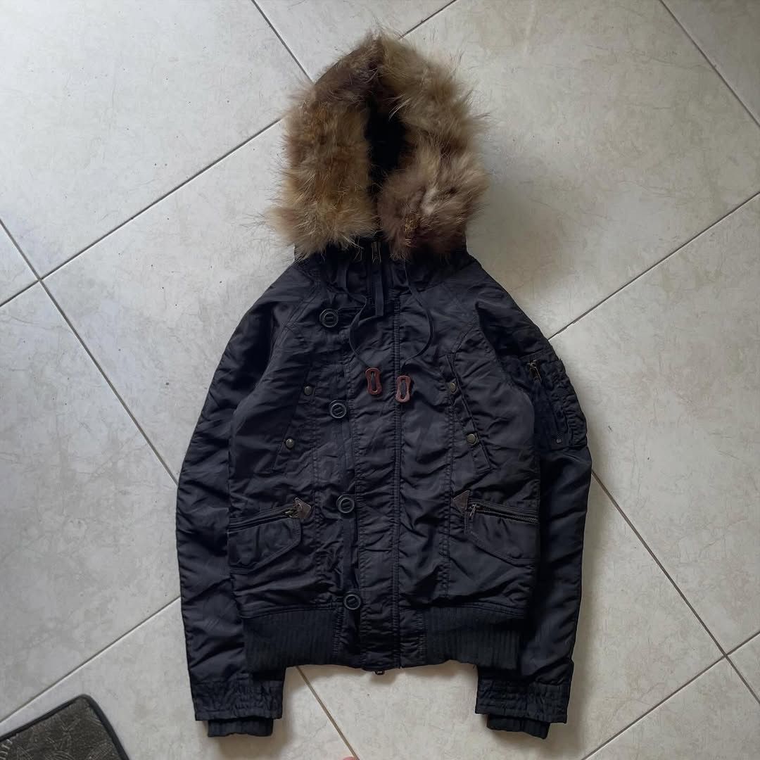 GOA GOA Raccoon Fur Bomber Jacket Size US S / EU 44-46 / 1 - 4 Thumbnail