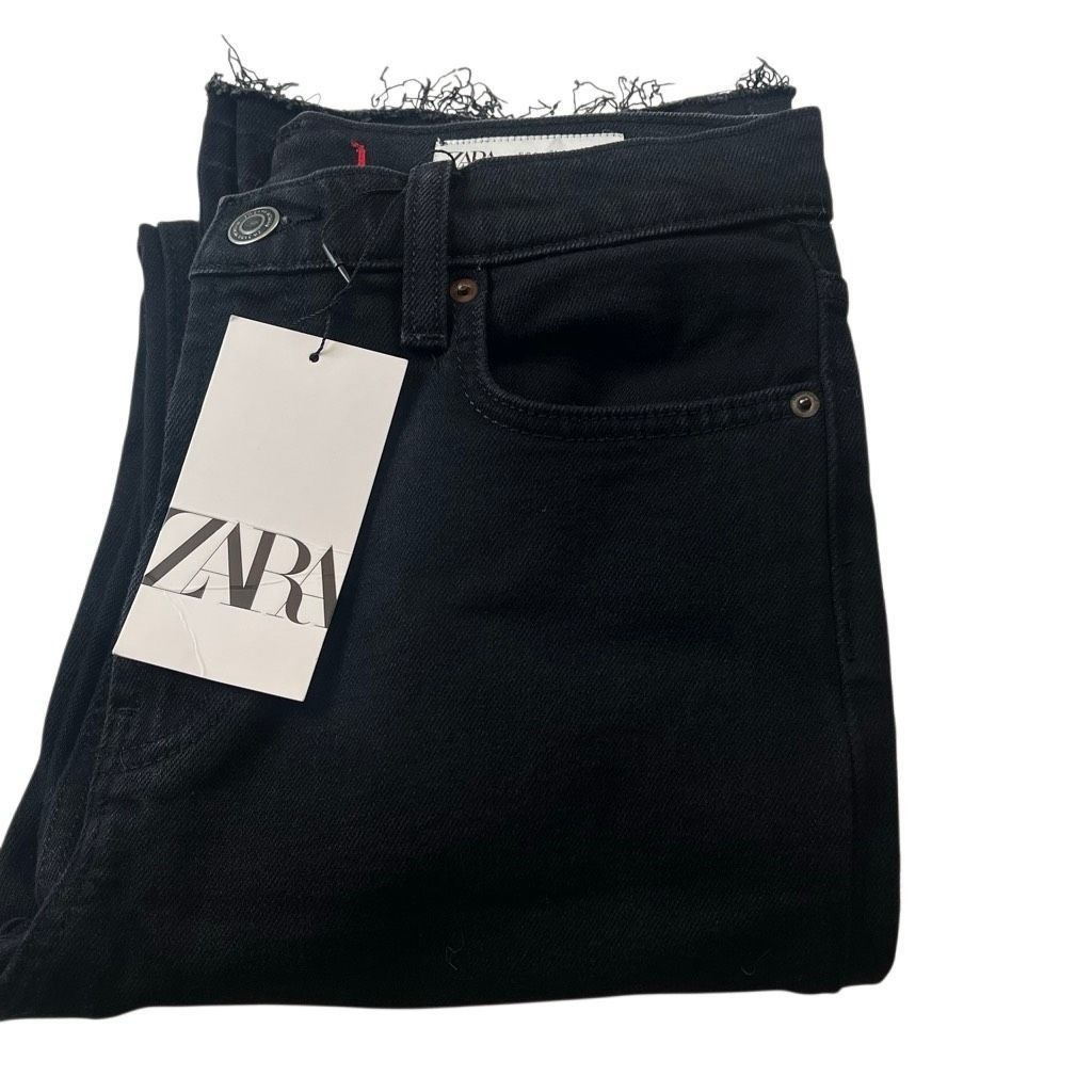 Zara NWT Zara The High Rise Slim Jeans in Black – Signature Denim Size 26" / US 2 / IT 38 - 16 Thumbnail