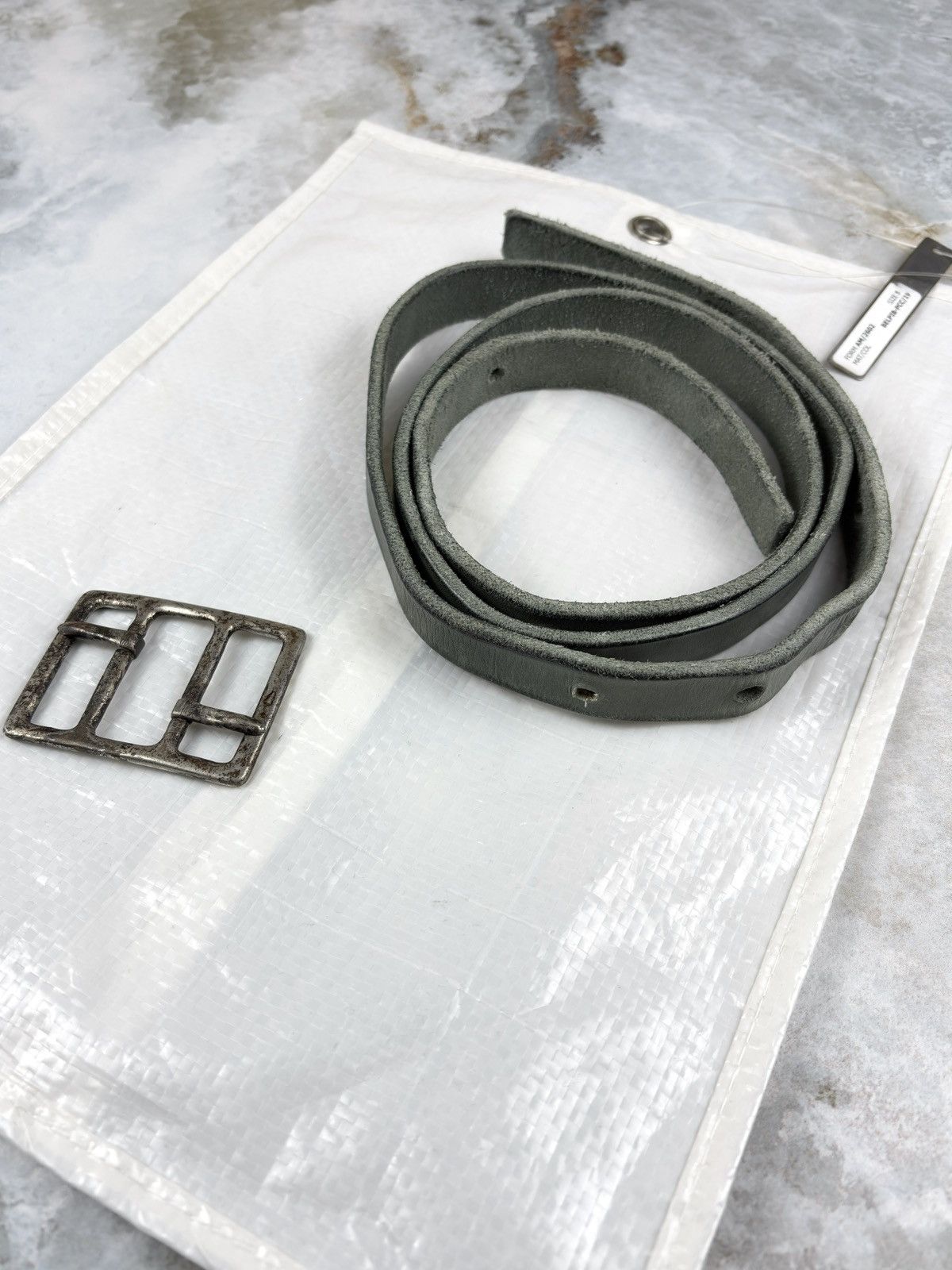 Carol Christian Poell Carol Christian Poell Diverging Buckle Leather Belt SAFE Size ONE SIZE - 8 Thumbnail