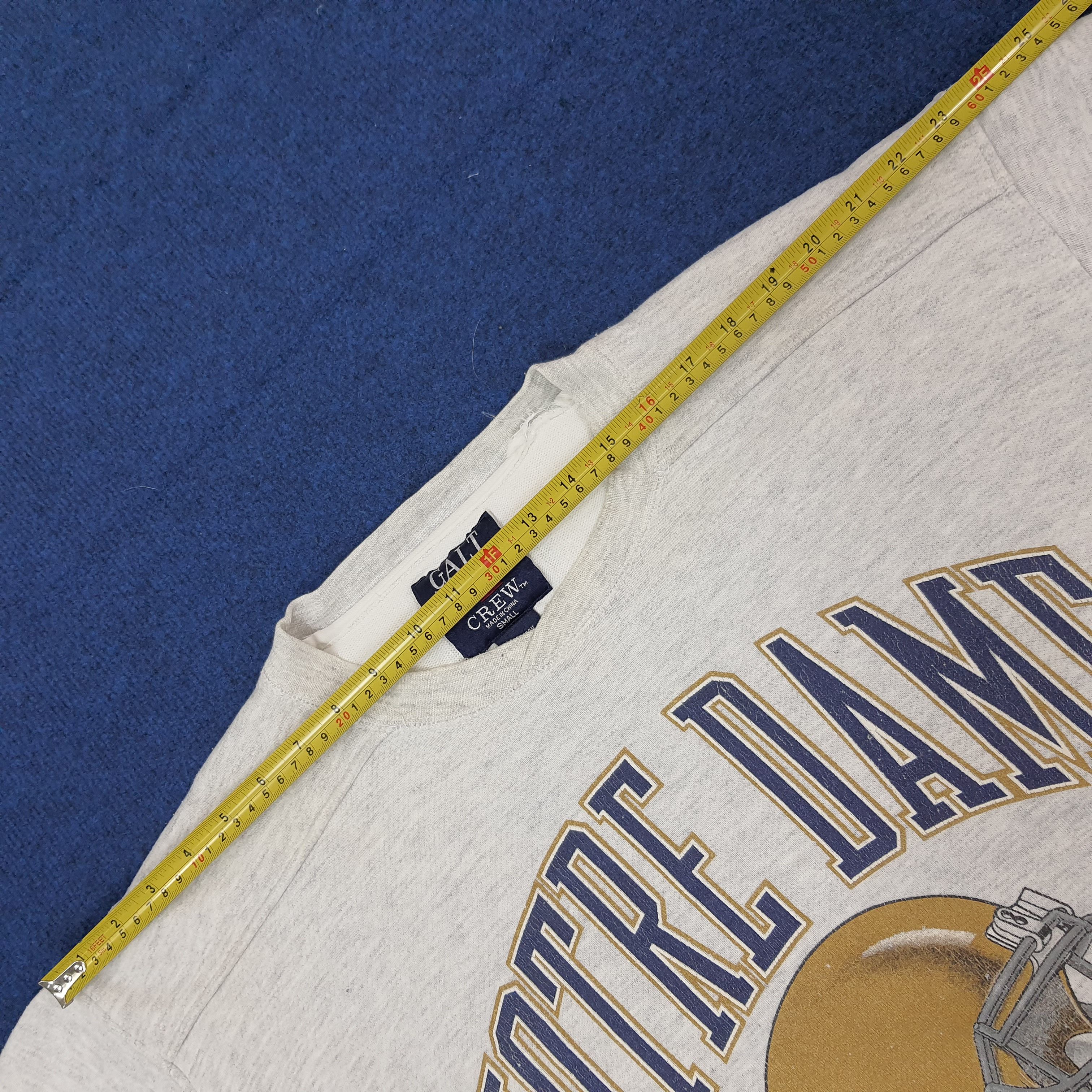 Galt Crew Vintage Notre Dame America Football NFL Sweatshirt C256N14 Size US M / EU 48-50 / 2 - 9 Thumbnail