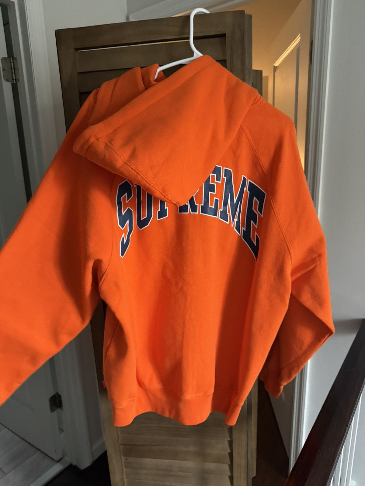 Supreme Supreme Cracked Raglan Zip Up Hooded Sweatshirt Size US L / EU 52-54 / 3 - 2 Thumbnail