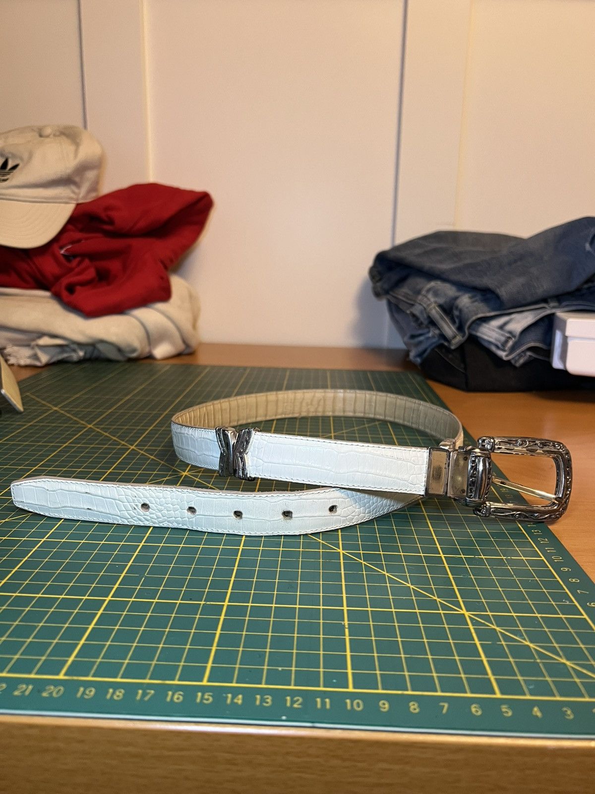 Brighton Vintage Brighton two tone interchangeable croc leather belt Size ONE SIZE - 4 Thumbnail