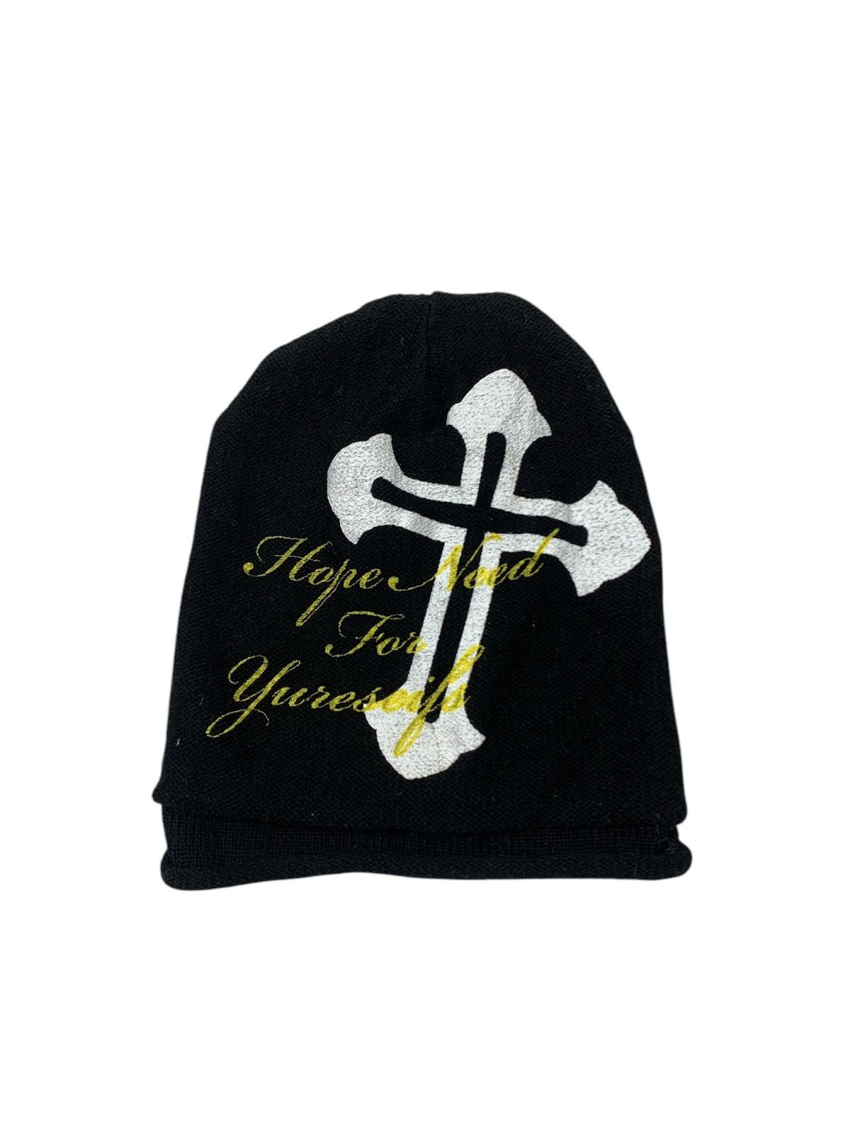Japanese Brand gothic cross beanie hats Size ONE SIZE - 4 Thumbnail