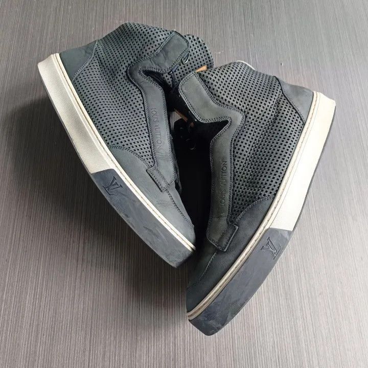 Louis Vuitton Louis Vuitton High-Top Breathable Sneakers Black -2508 Size US 9.5 / EU 42-43 - 5 Thumbnail