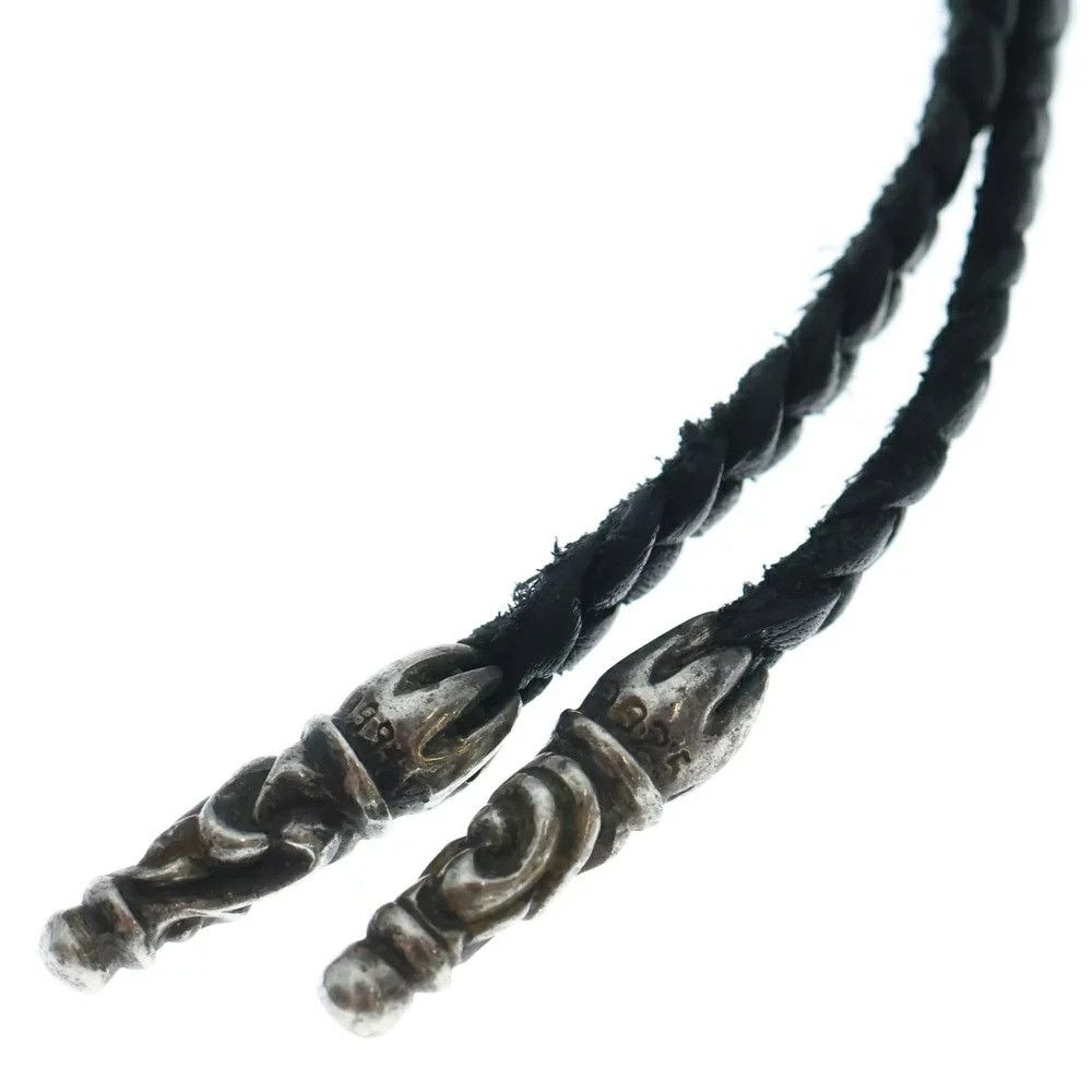 Chrome Hearts Chrome hearts leather silver braid strap necklace Size ONE SIZE - 1 Thumbnail