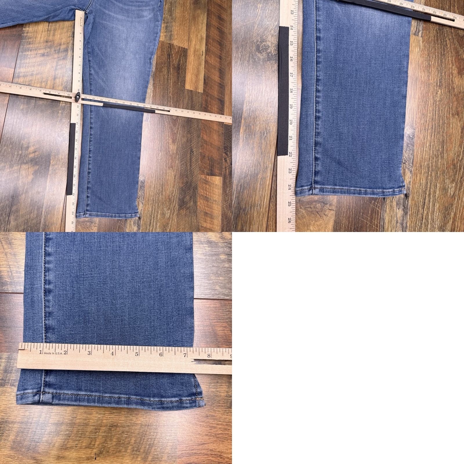 NYDJ NYDJ Jeans Womens 14P Petite Mid Rise Stretch Denim 5-Pocket City Blue Slim Tapered Size 36" / US 14 / IT 50 - 9 Thumbnail