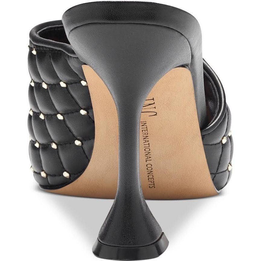 Macys INC International Concepts Black Quilted Mules | Size 8.5 Size US 8.5 / IT 38.5 - 3 Thumbnail