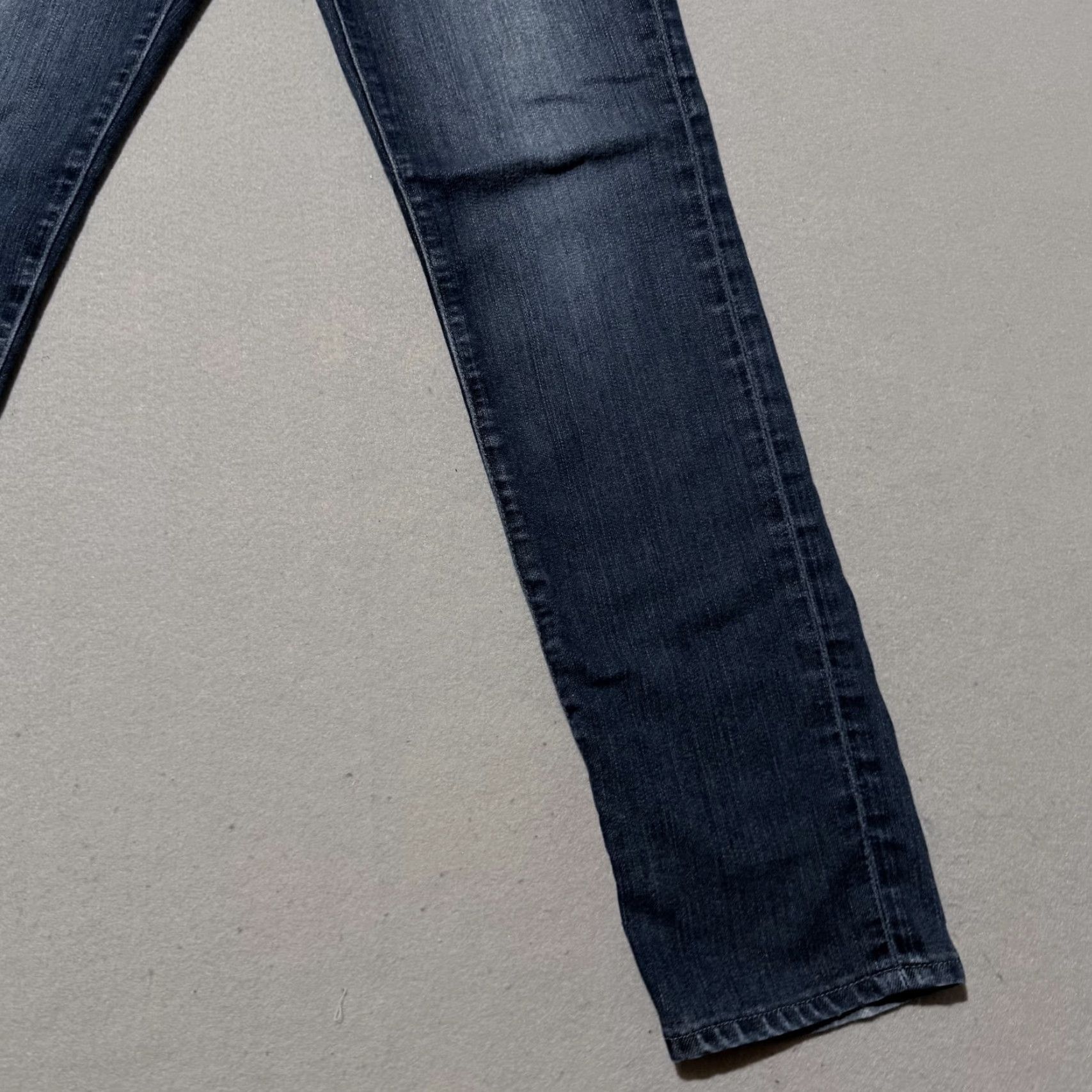 Denime AG Adriano Goldschmied Jeans Women's Blue Denim Slim Straight USA Made 27 Jeans Slim 5-Pocket Design Women's USA Made Blue 27 Size 27" / US 4 / IT 40 - 6 Thumbnail