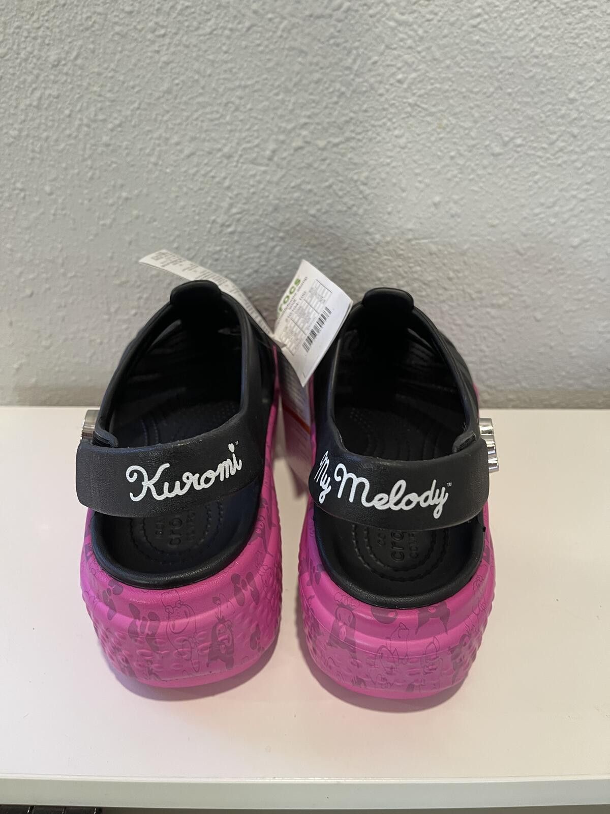 Crocs Crocs Kuromi & My Melody Platform Sandals Black Pink Size 8 Size US 7 / IT 37 - 3 Thumbnail