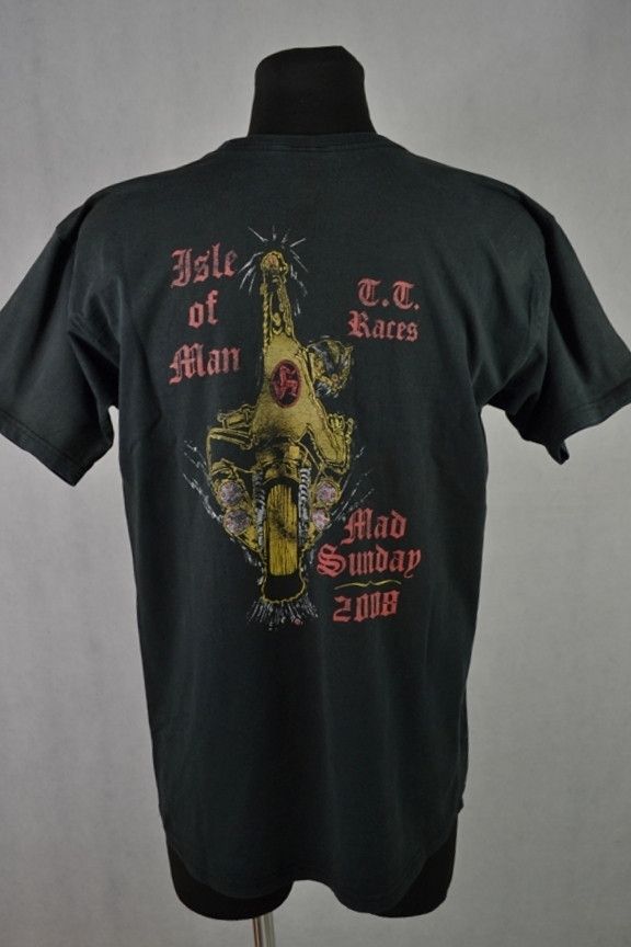 Vintage Vintage 2008 TT Isle Of Man Racing Faded Tee t-shirt L Size US L / EU 52-54 / 3 - 2 Thumbnail