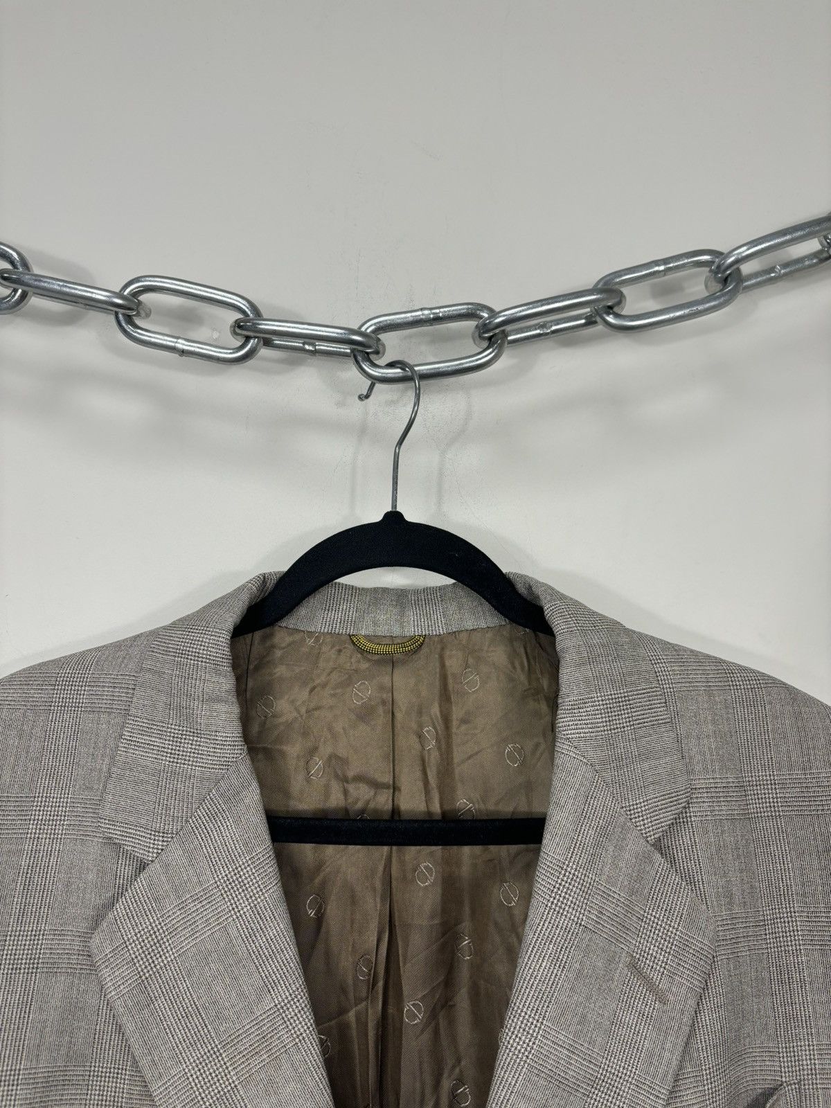 Christian Dior Monsieur Vintage Christian Dior 2-Button Checkered Wool Blazer Jacket Size 48R - 9 Thumbnail