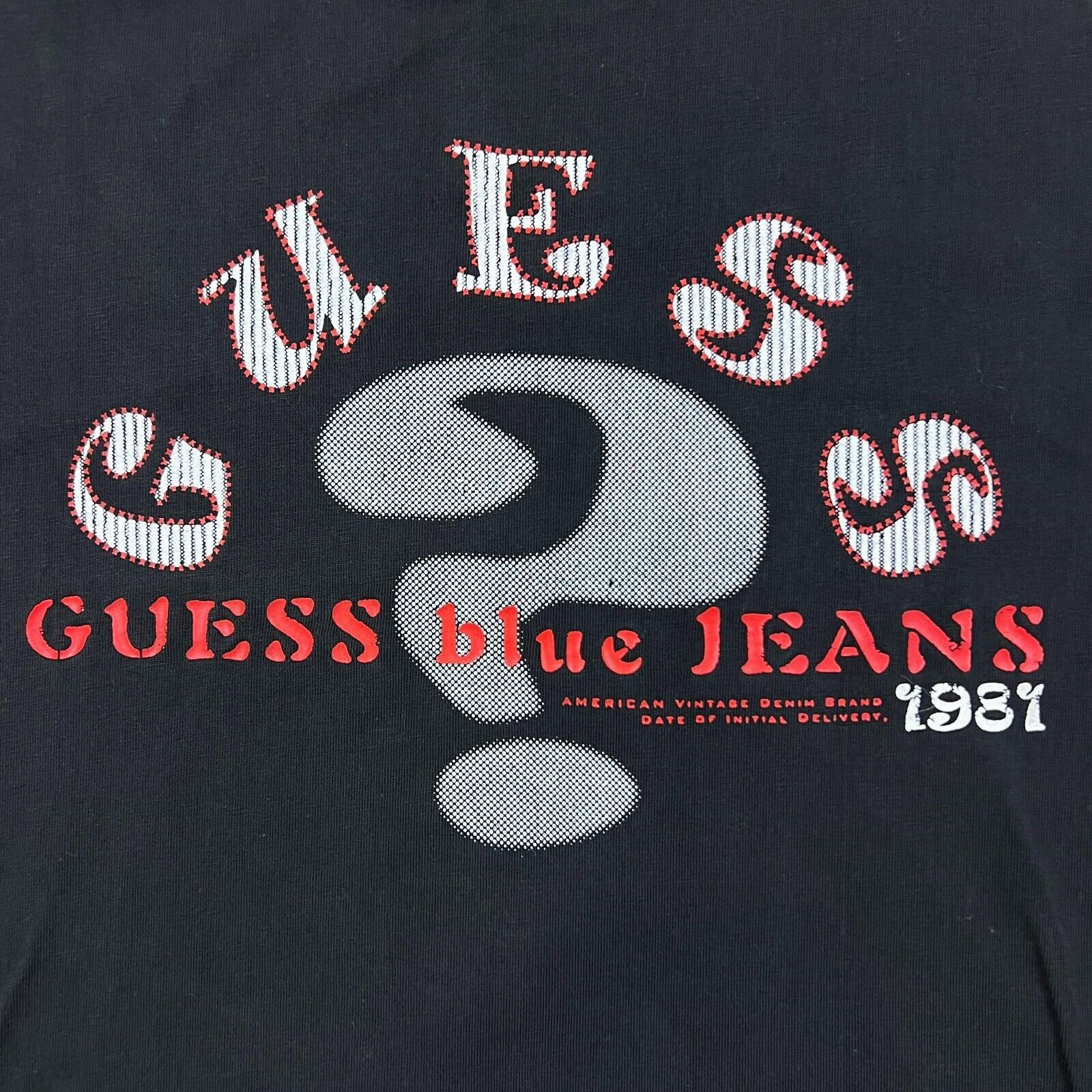 Guess Vintage 90s Guess 1981 T Shirt Fade Graphic Short Sleeve Tee Size US L / EU 52-54 / 3 - 2 Thumbnail