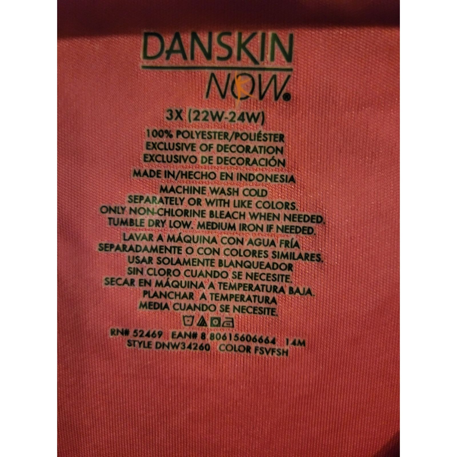 Other Pink Danskin Top 3X 22-24 Size 3XL / US 20-22 - 3 Thumbnail