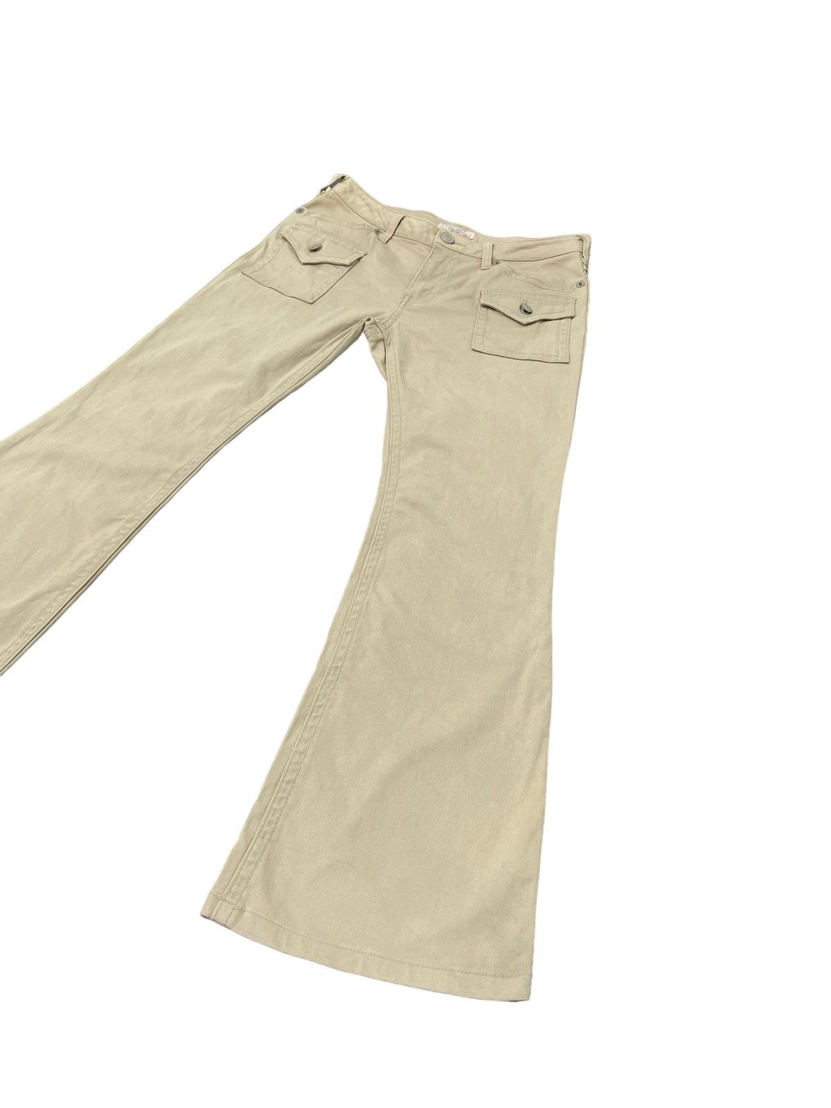 Japanese Brand Flare Jeans Back Rush Stretch Slim Boot Cut 7🟦7 Size US 30 / EU 46 - 3 Thumbnail