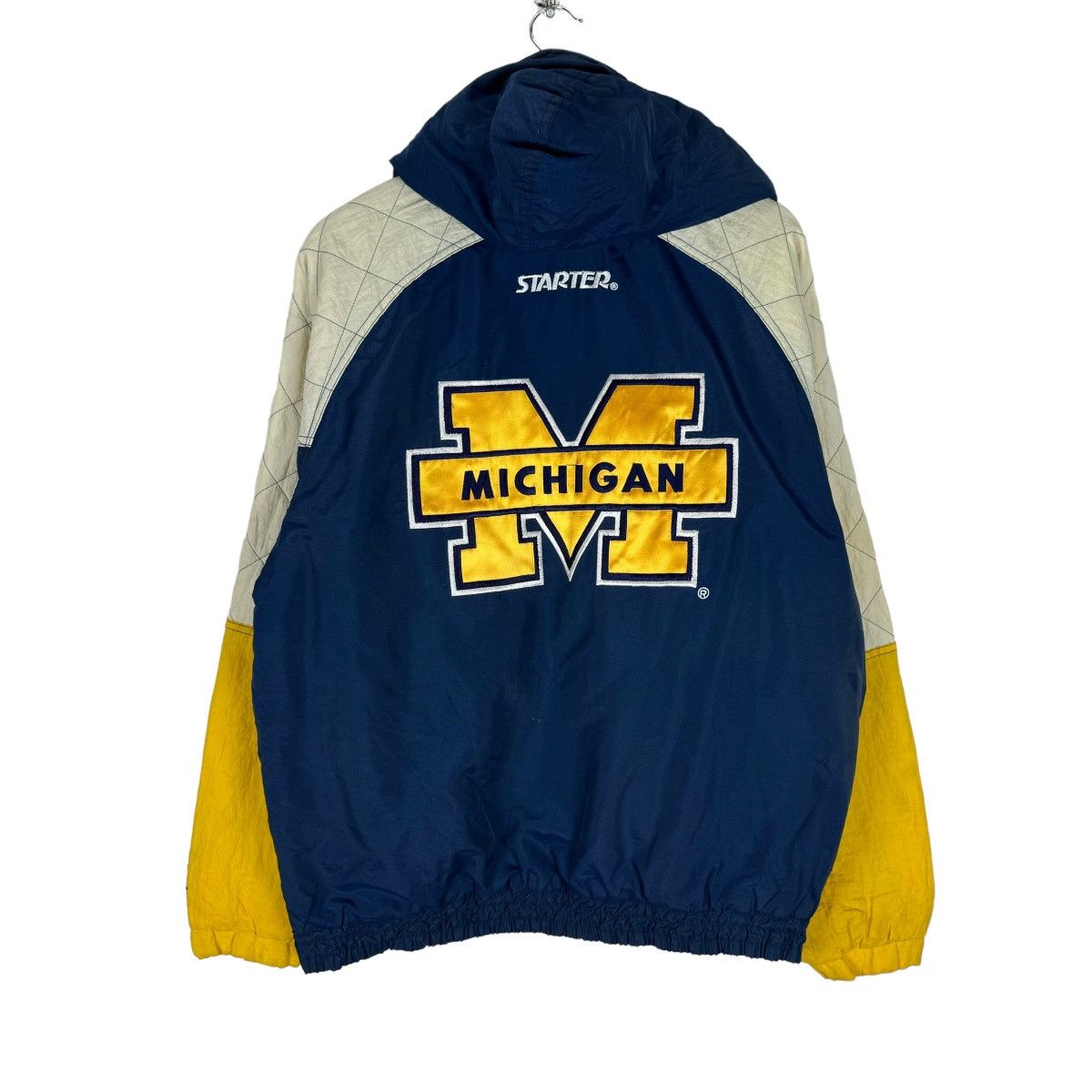 Starter × Vintage ❄️90s STARTER MICHIGAN HOODIE LIGHT JACKET Size US M / EU 48-50 / 2 - 8 Thumbnail