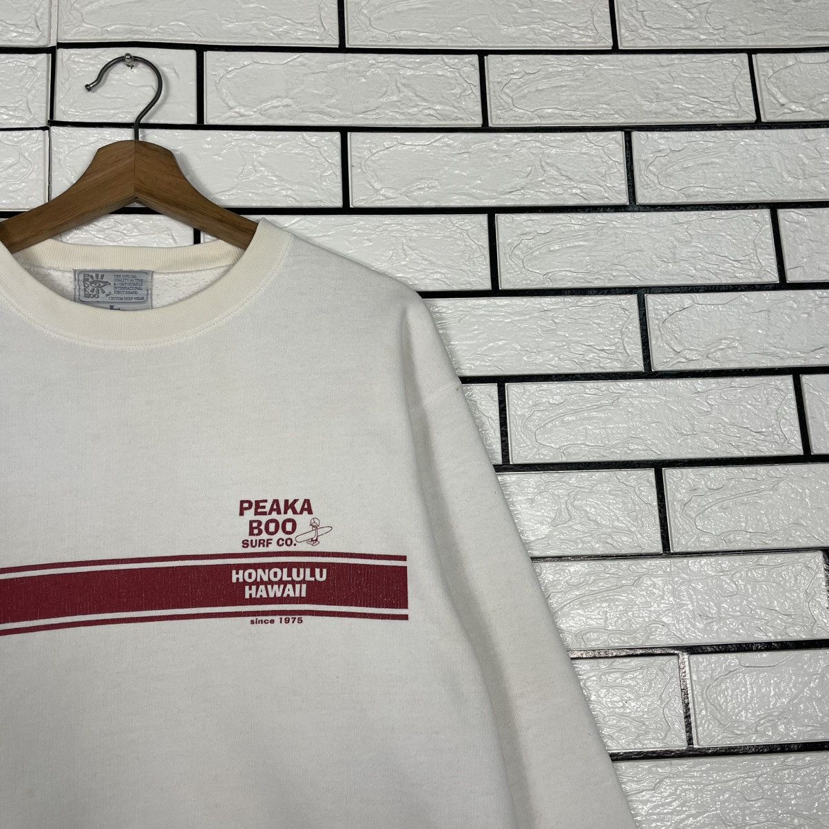 Other Vintage 90s Peakaboo Honolulu Hawaii Surfboard Sweatshirt Size US L / EU 52-54 / 3 - 5 Thumbnail