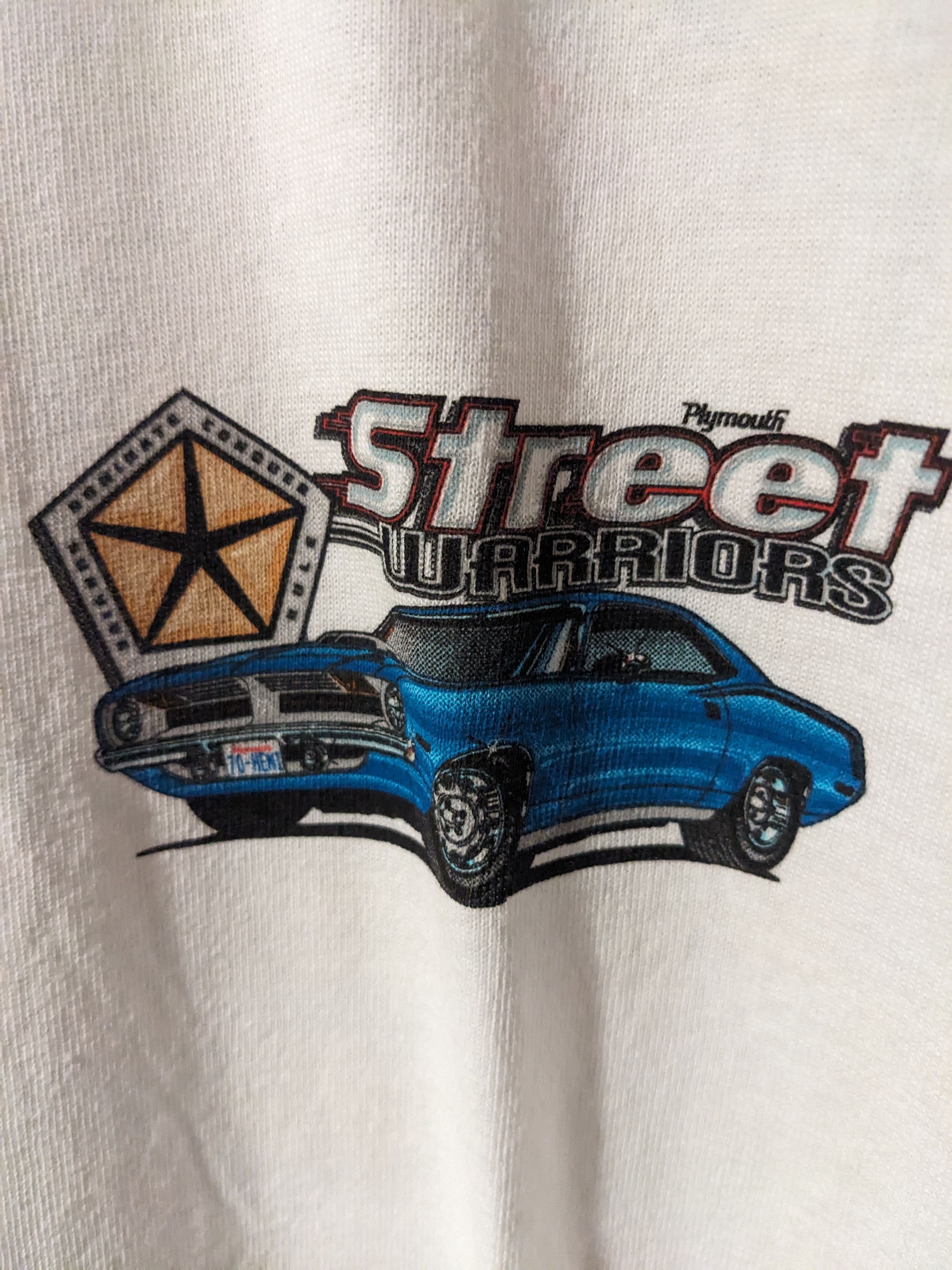 NASCAR × Vintage Vintage 2004 Street Warriors Plymouth Barracuda T-Shirt Size US L / EU 52-54 / 3 - 6 Thumbnail