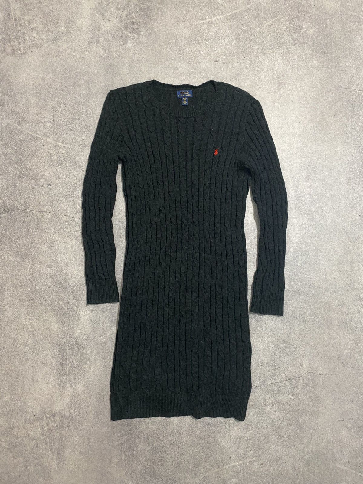 Polo Ralph Lauren × Ralph Lauren Polo Ralph Lauren Sweater Dress Cable Knit Long Sleeve Size L / US 10 / IT 46 - 1 Thumbnail