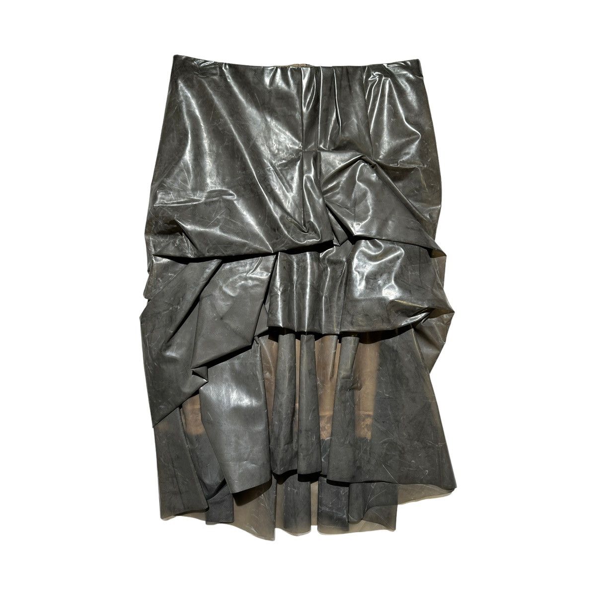 image of Marc Jacobs $800 Runway “Trash Bag” Ruffled Skirt in Black, Women's (Size 26)