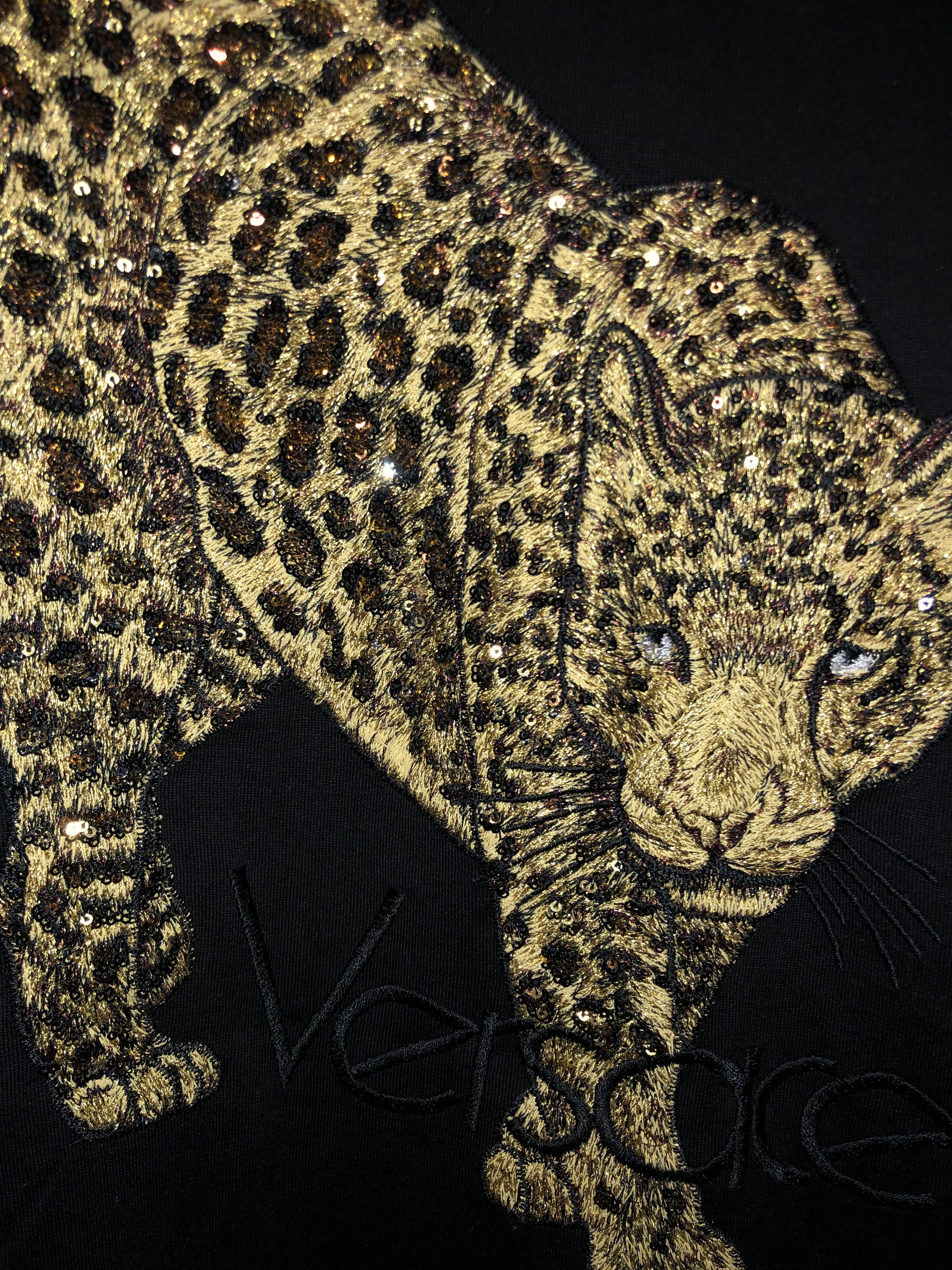 Versace Authentic Versace Baroque Embroidered T-Shirt - Size L Size US L / EU 52-54 / 3 - 1 Thumbnail