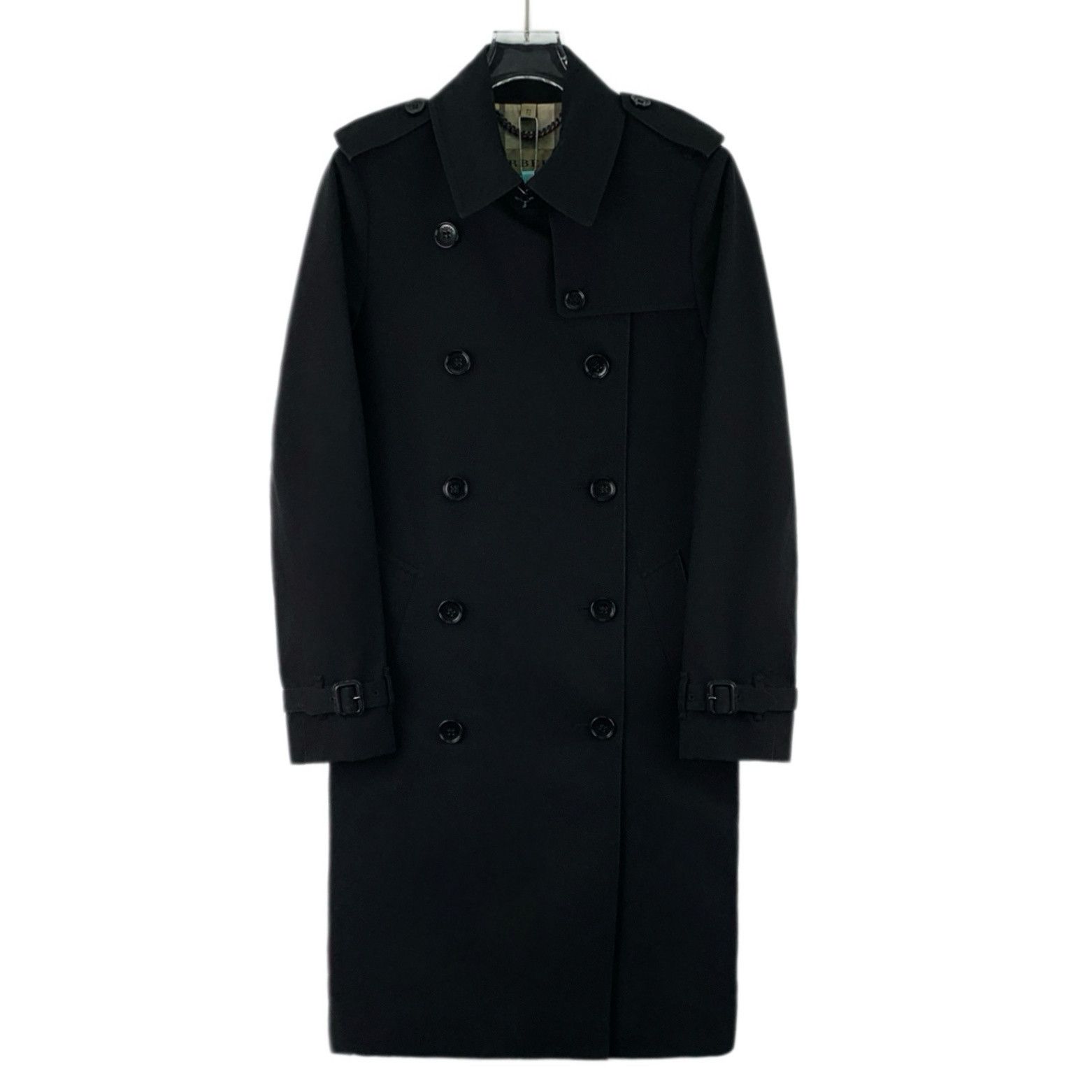 Burberry Burberry Belted Double-Breasted Trench Coat Black (40) Size S / US 4 / IT 40 - 1 Thumbnail