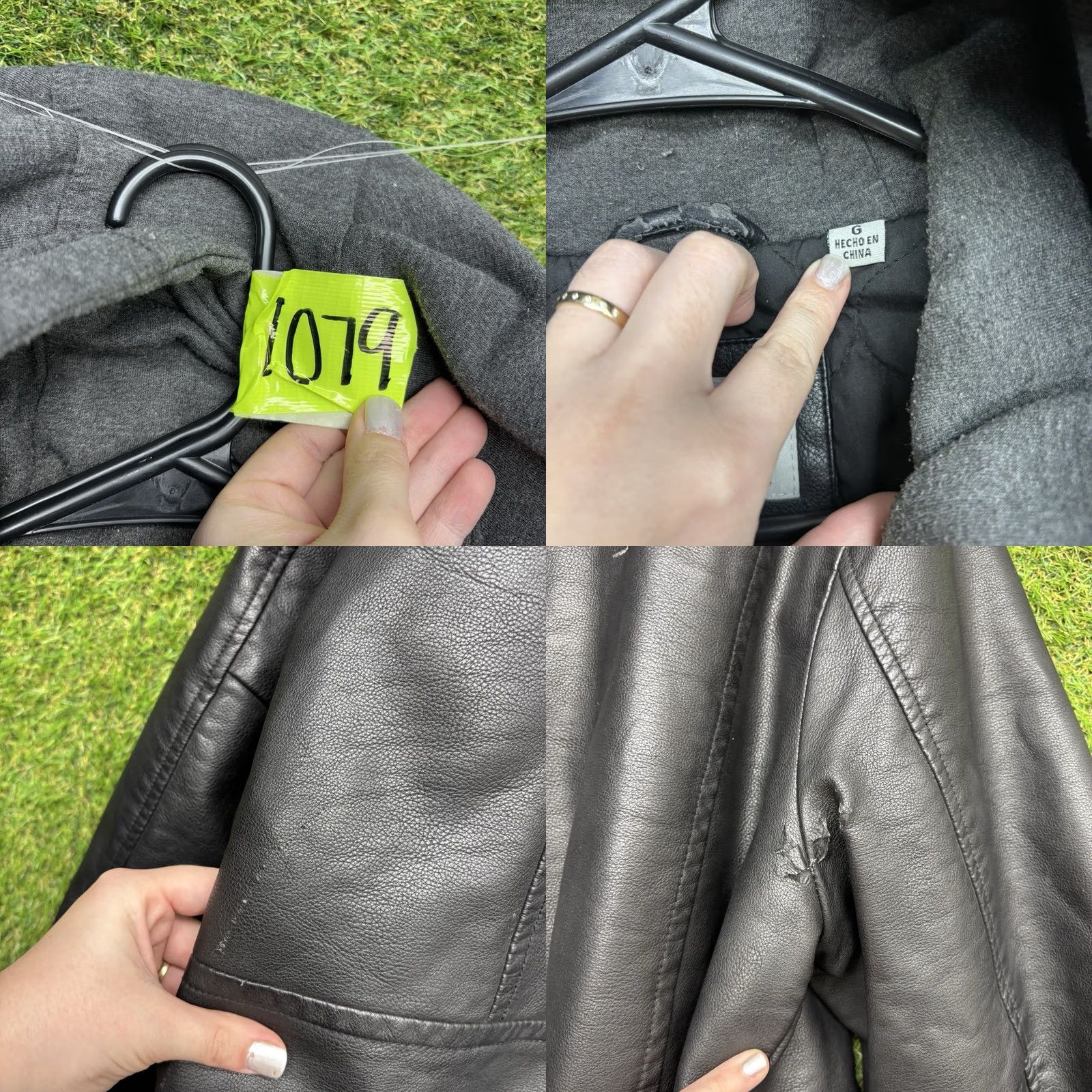 Levi's Levi's Leather Jacket Mens L Black Motorcycle Zip Hooded Quilted Lined Vintage No Size US L / EU 52-54 / 3 - 9 Thumbnail