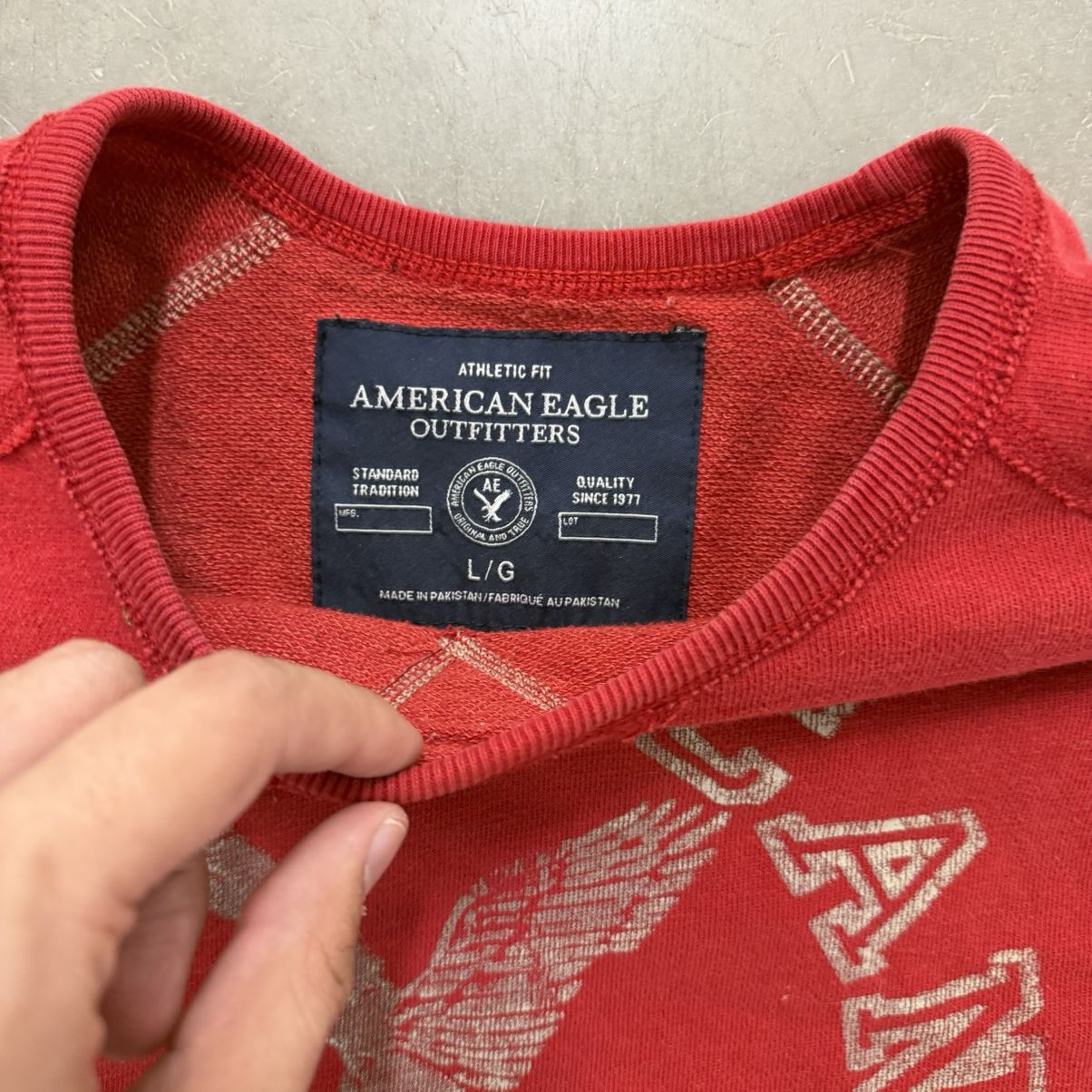 American Eagle Outfitters American Eagle Outfitters Graphic Sweatshirt Red Logo Size US L / EU 52-54 / 3 - 2 Thumbnail
