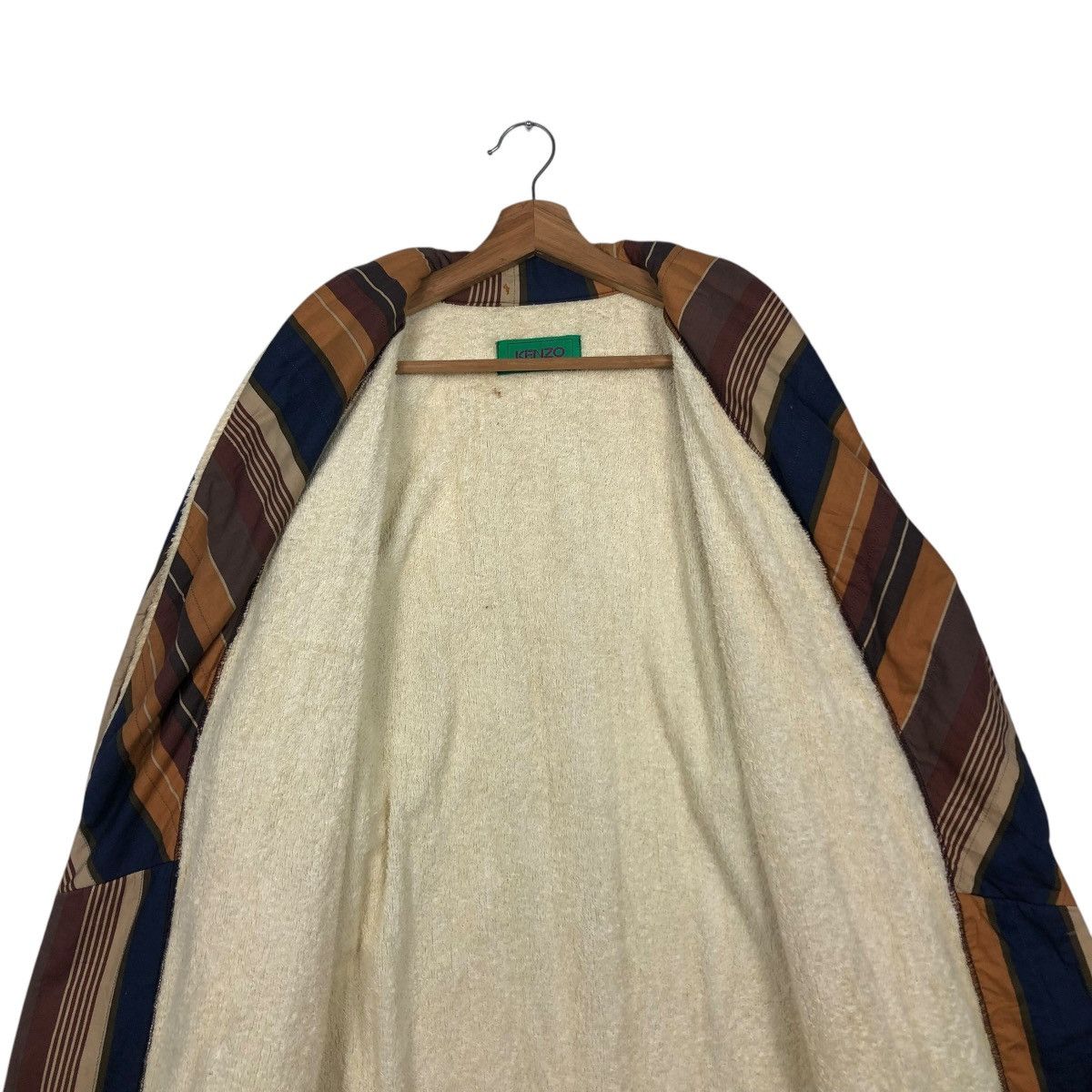 Japanese Brand 🔥VINTAGE LONG BATH ROBE JACKET KENZO STRIPED DESIGN BLANKET Size US M / EU 48-50 / 2 - 17 Thumbnail