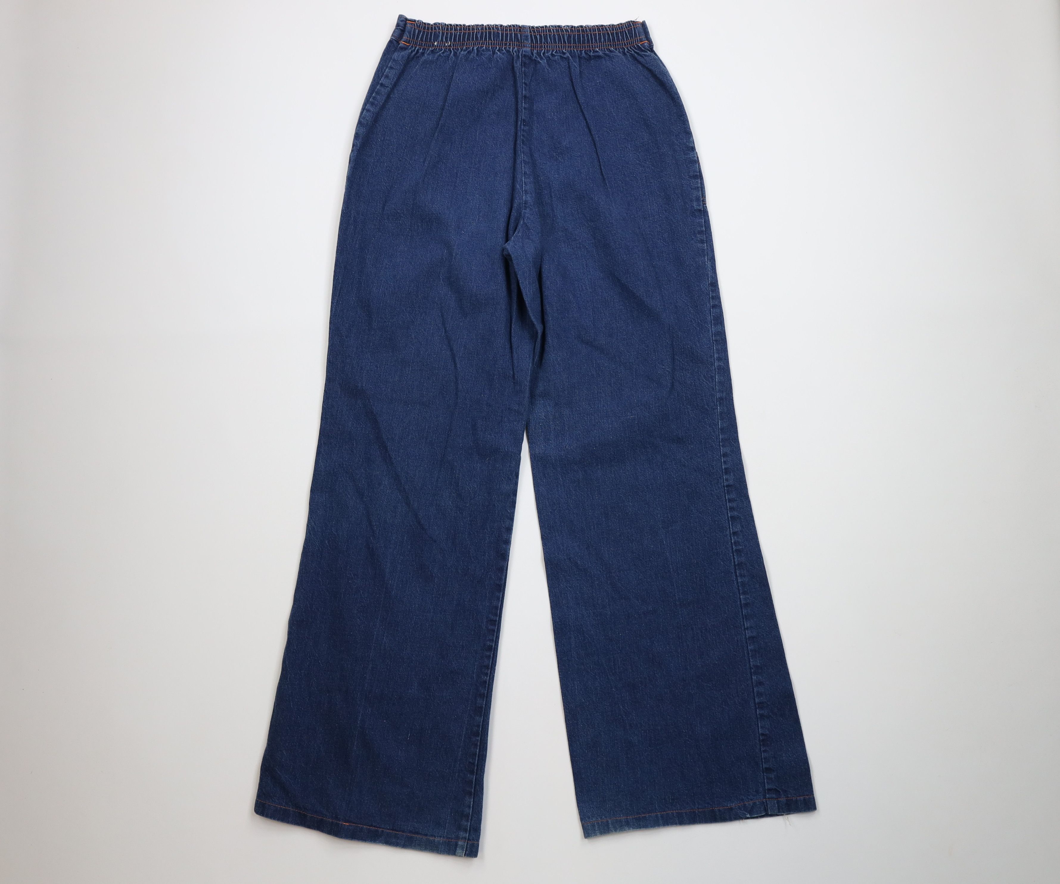 Vintage Vintage 70s Streetwear Utility Wide Leg Bell Bottoms Jeans Size 27" / US 4 / IT 40 - 12 Thumbnail