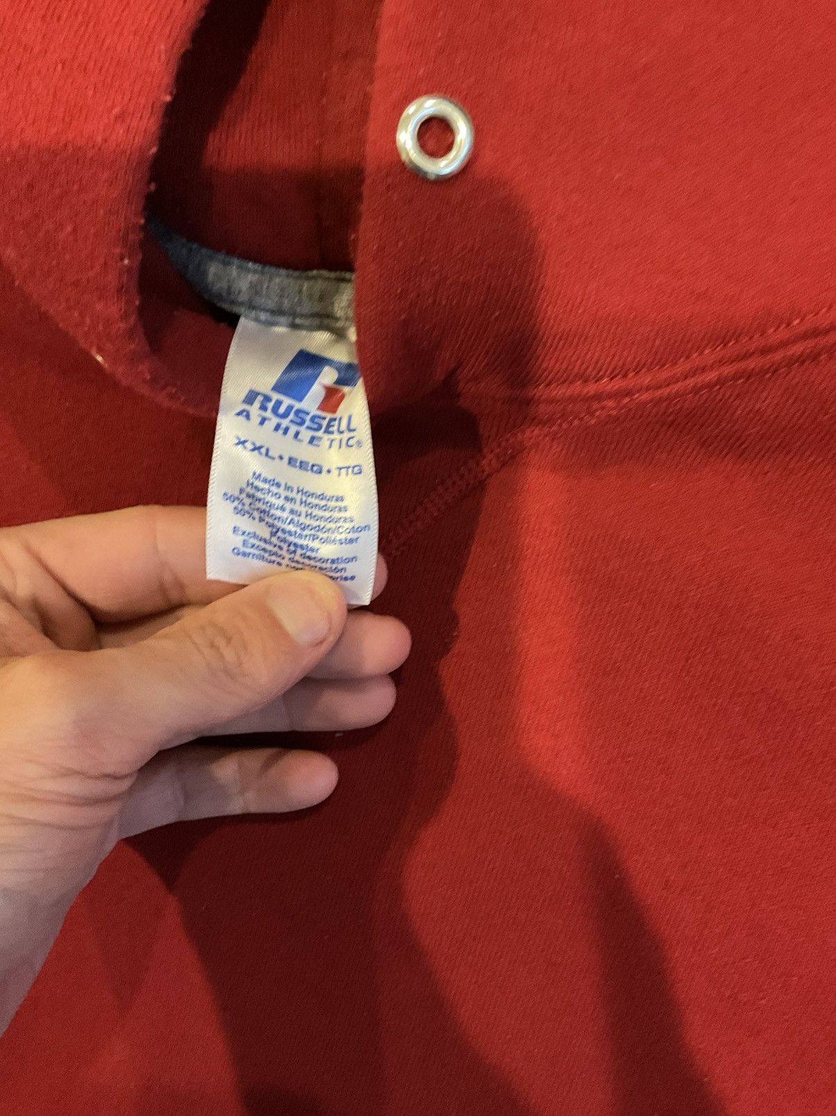 Russell Athletic × Vintage Vintage Red Russell Athletic hoodie Size US XXL / EU 58 / 5 - 3 Thumbnail