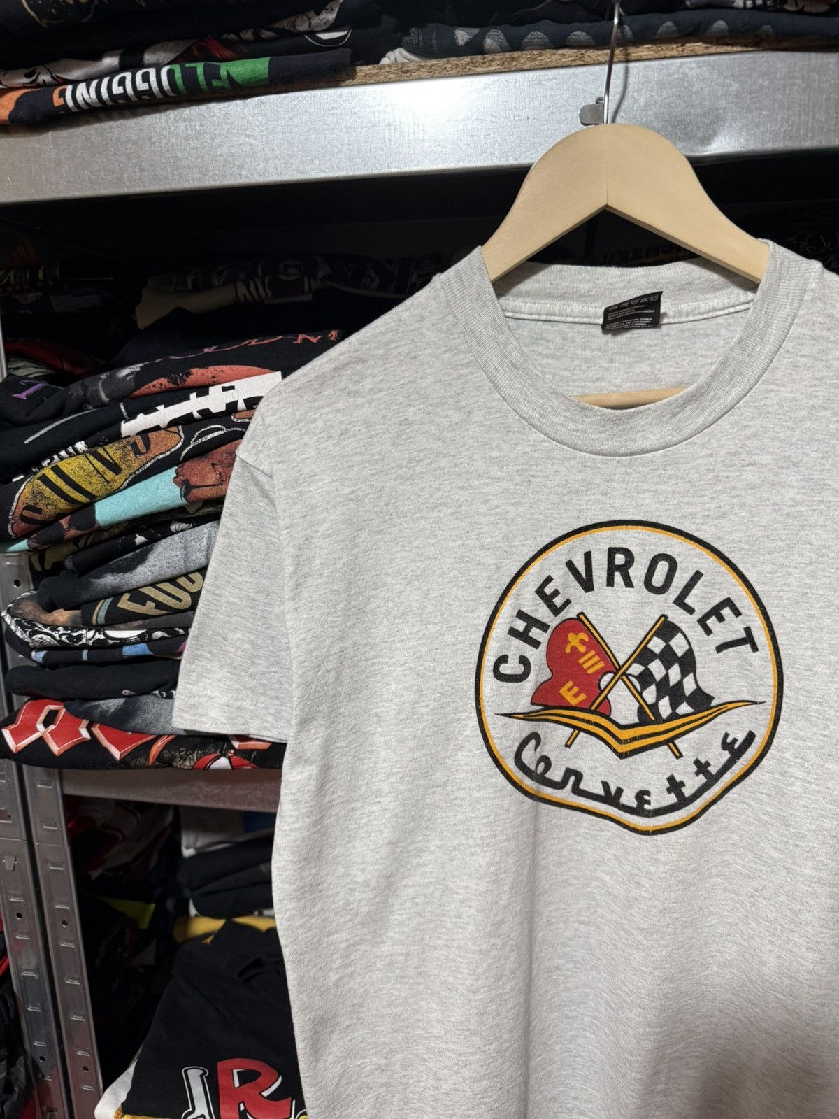 Vintage Vintage 90s Chevrolet Corvette Racing F1 Formula Uno T-Shirt Size US L / EU 52-54 / 3 - 3 Thumbnail