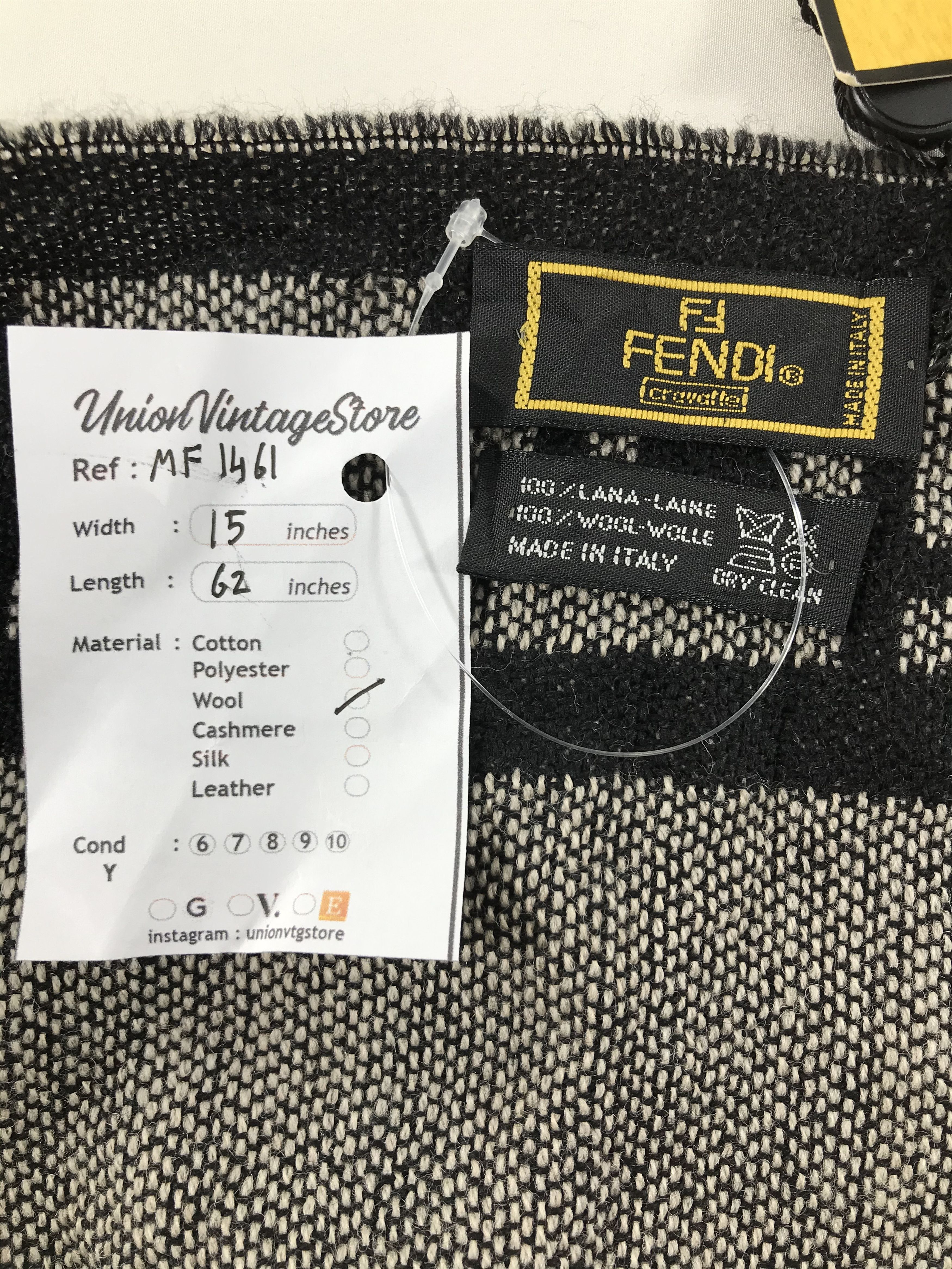 Fendi Vintage Fendi Scarf/Muffler/Neckwear MF1461 Size ONE SIZE - 5 Thumbnail