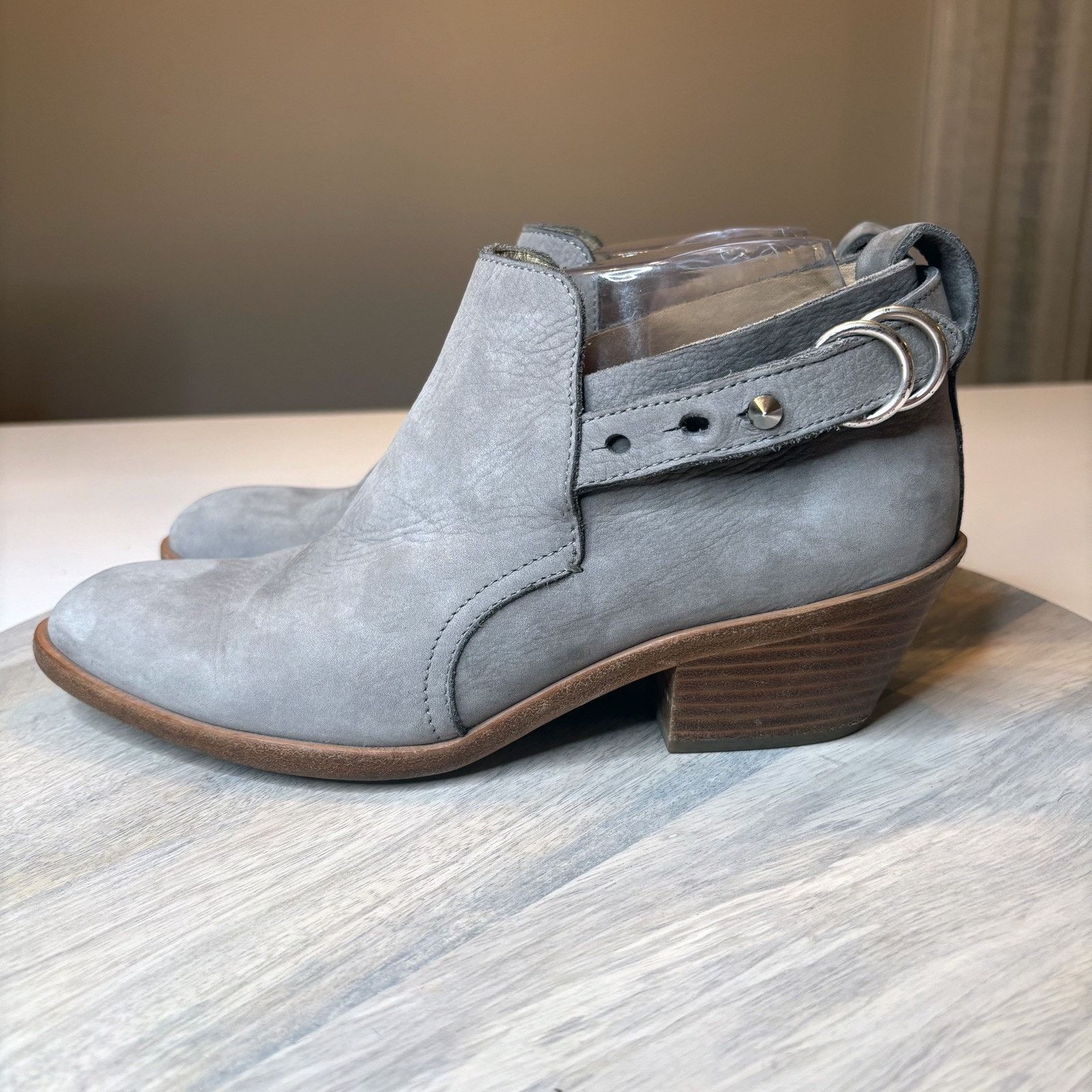Rag & Bone Rag & Bone Sullivan Women's Grey Leather Boots Shoes Size 8 Size US 8 / IT 38 - 2 Thumbnail