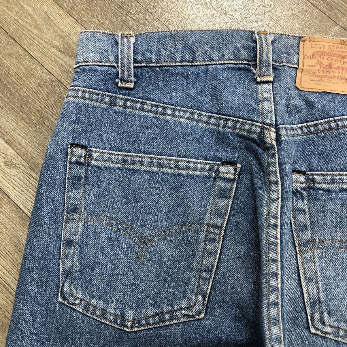 Levi's × Levi's Vintage Clothing 🇺🇸80’s Vintage Levis 501 #552 30x31 Straight Leg Blue Jeans Size US 29 - 21 Thumbnail