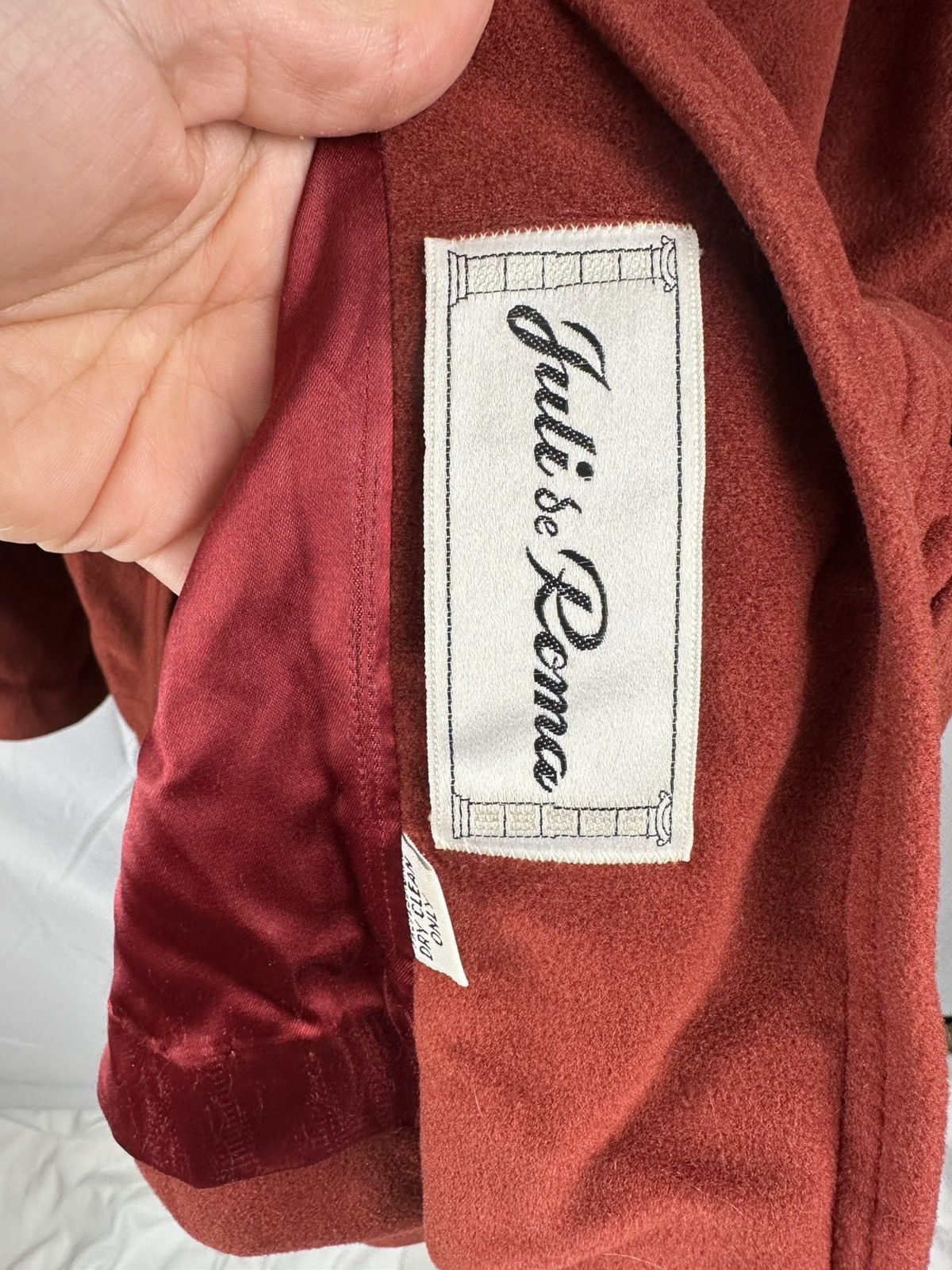 Vintage Vintage Juli De Roma Kajjmir Man Made Cashmere Coat rust red Size S / US 4 / IT 40 - 4 Thumbnail
