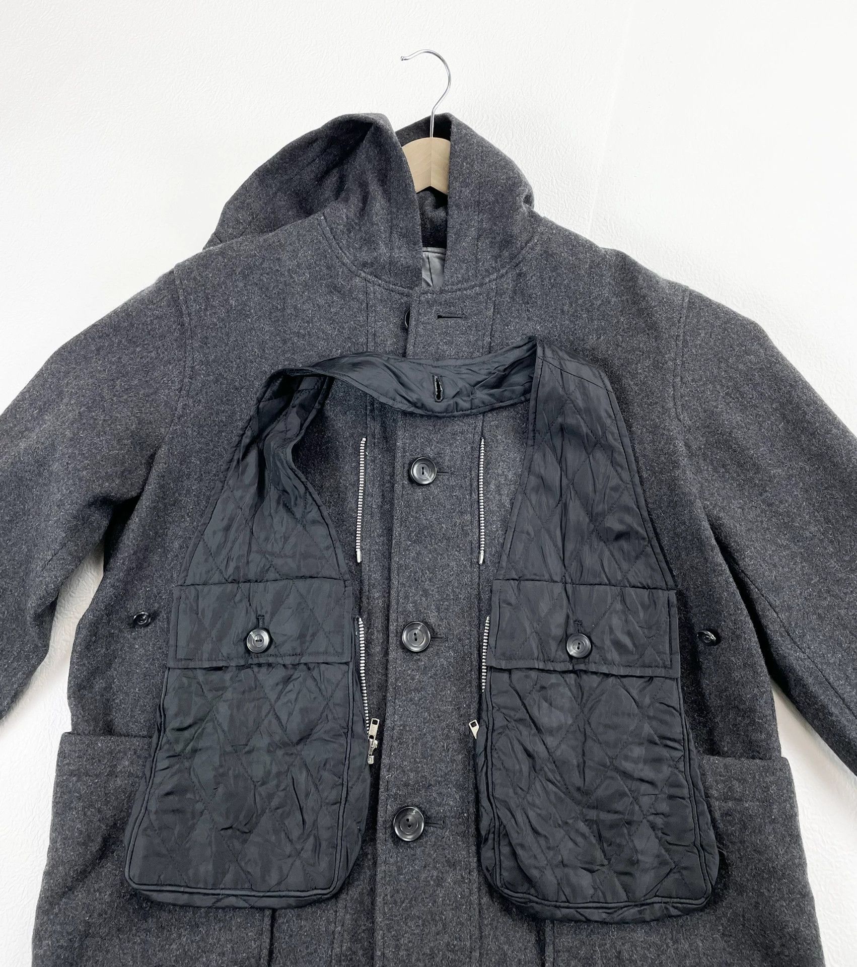 Issey Miyake Issey Miyake 90S Tactical Wool Detachable Pocket Jacket Size US M / EU 48-50 / 2 - 5 Thumbnail