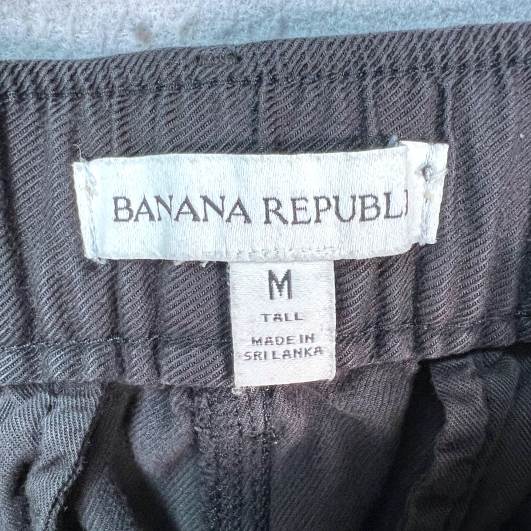 Banana Republic Banana Republic Womens Size M Tall Charcoal Gray Relaxed Chino Pants Size 30" / US 8 / IT 44 - 3 Thumbnail