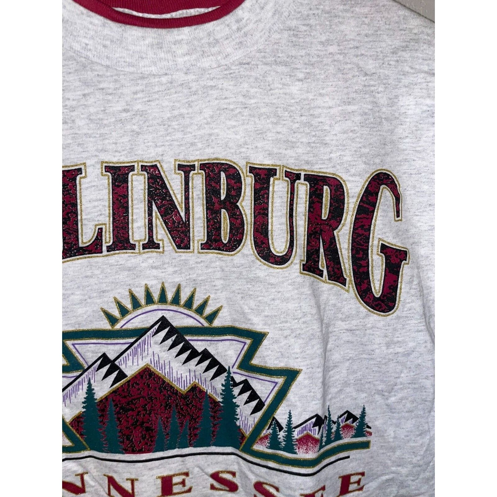 Signal Sport Vintage Gatlinburg Shirt TN Tennessee Gray Tee VTG 90s Large Size US L / EU 52-54 / 3 - 4 Thumbnail