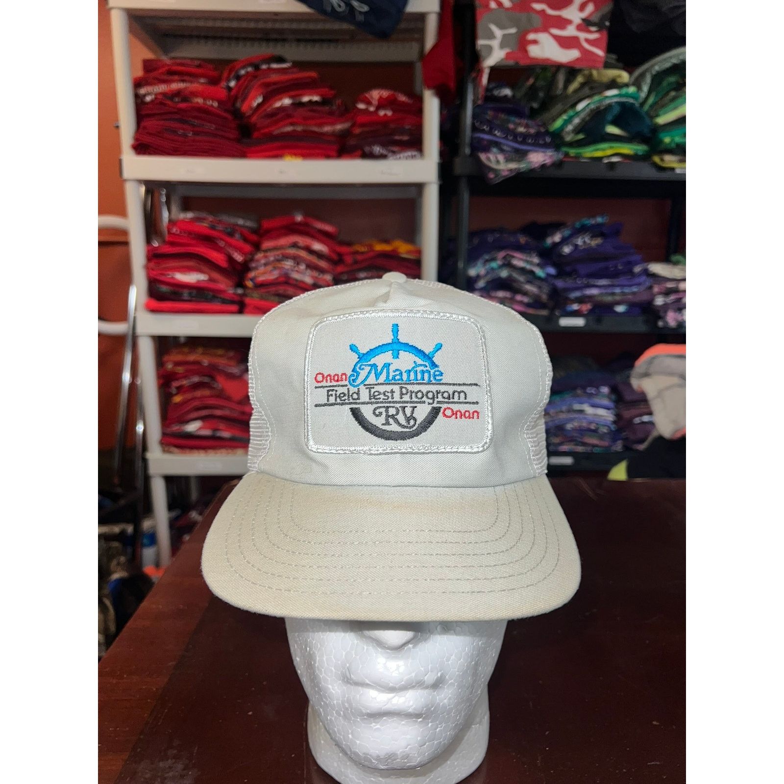 Vintage Vintage Marine RV Hat Onan Field Test Program Logo Cap VTG Size ONE SIZE - 1 Thumbnail