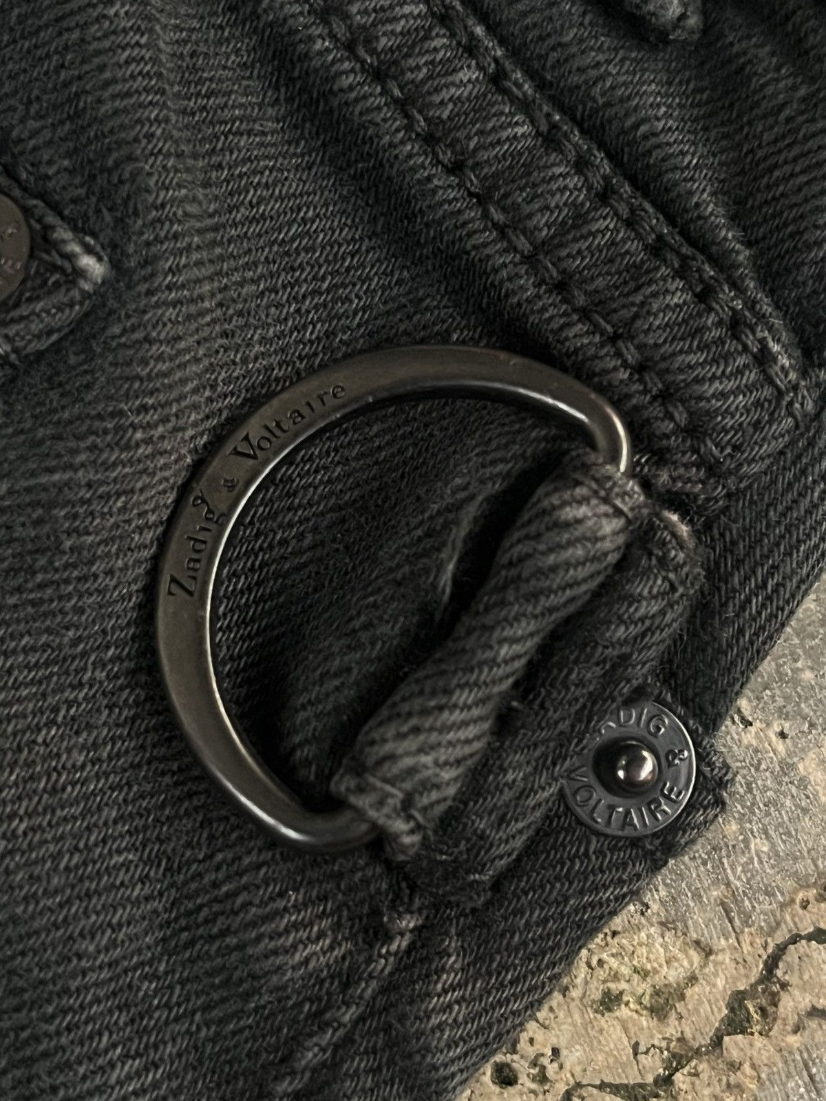 Isamu Katayama Backlash ZADIG & VOLTAIRE PATTERN BREAK PATCH WORK PANTS DENIM JEANS Size US 30 / EU 46 - 11 Thumbnail