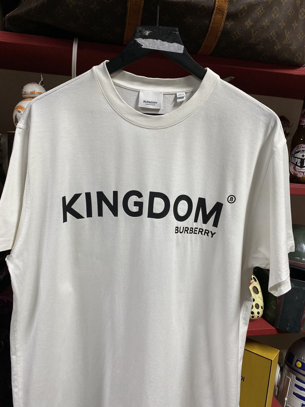 Burberry Burberry Kingdom Spellout White Mens Tee Shirt Large Size US L / EU 52-54 / 3 - 3 Thumbnail