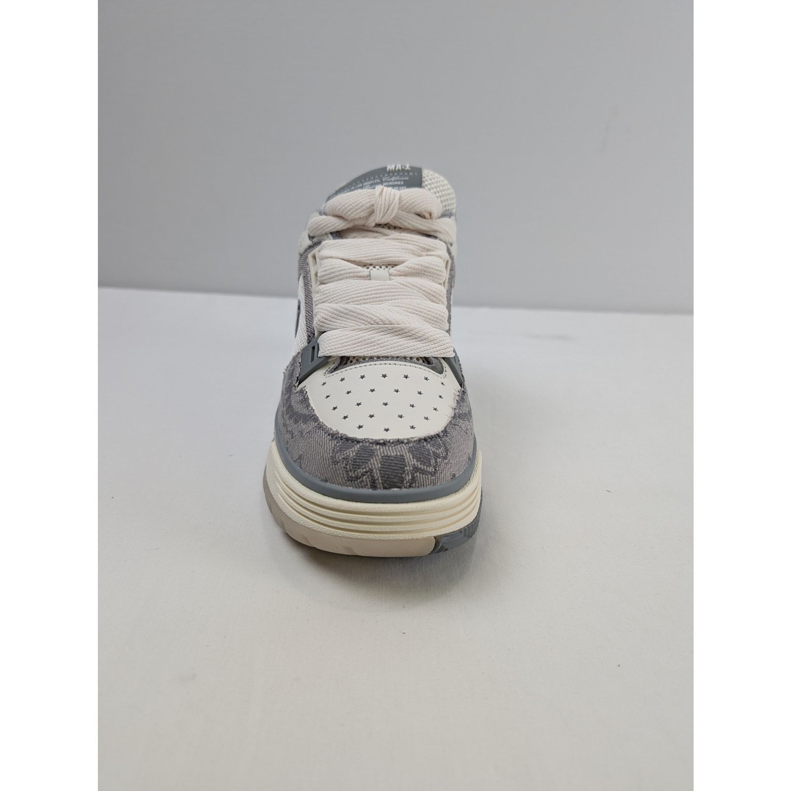 Amiri o1rshd1 Bandana Denim MA-1 Sneakers in Grey Size US 11 / EU 44 - 11 Thumbnail
