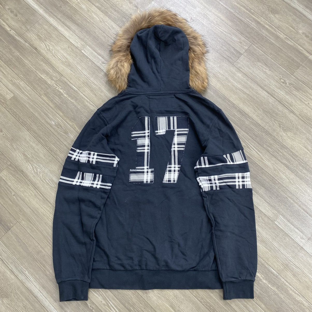 If Six Was Nine 2000s Hydrogen Skulls Ifsix Cross Lgb Style Zip Fur Hoodie Size US L / EU 52-54 / 3 - 15 Thumbnail