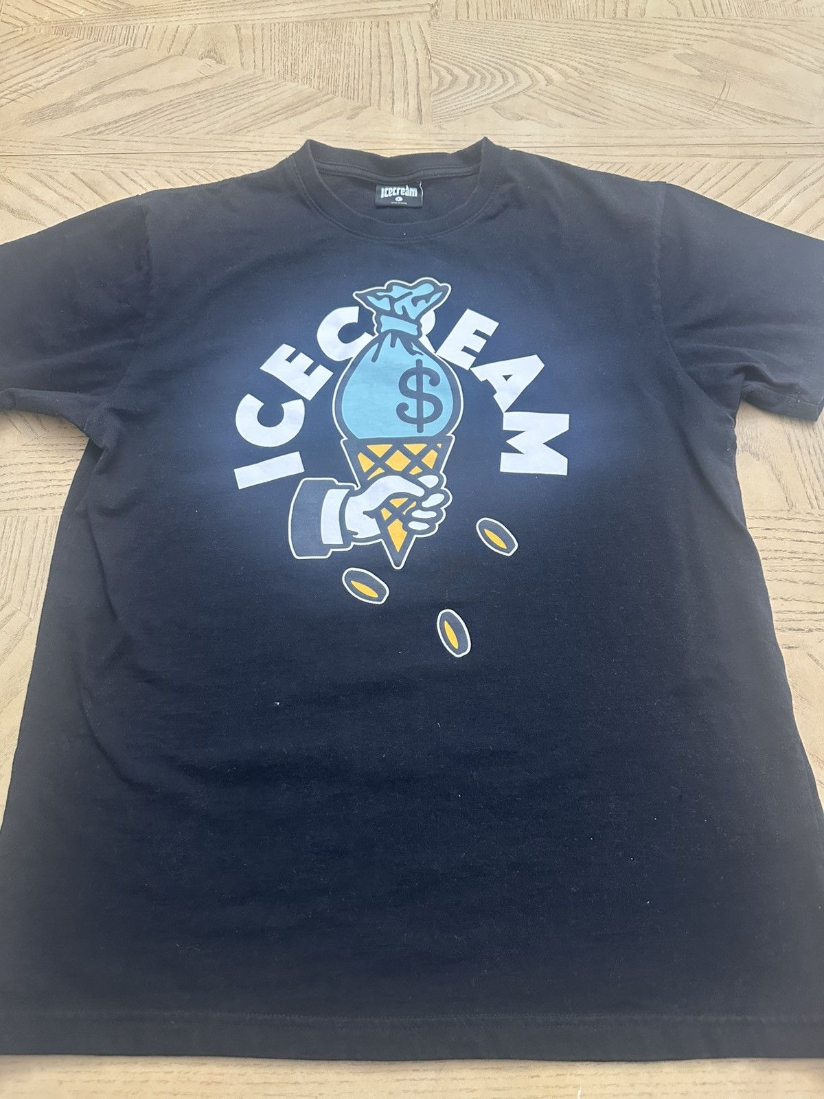 Icecream ICECREAM CASH RULES TEE - BLACK Size large Size US L / EU 52-54 / 3 - 3 Thumbnail