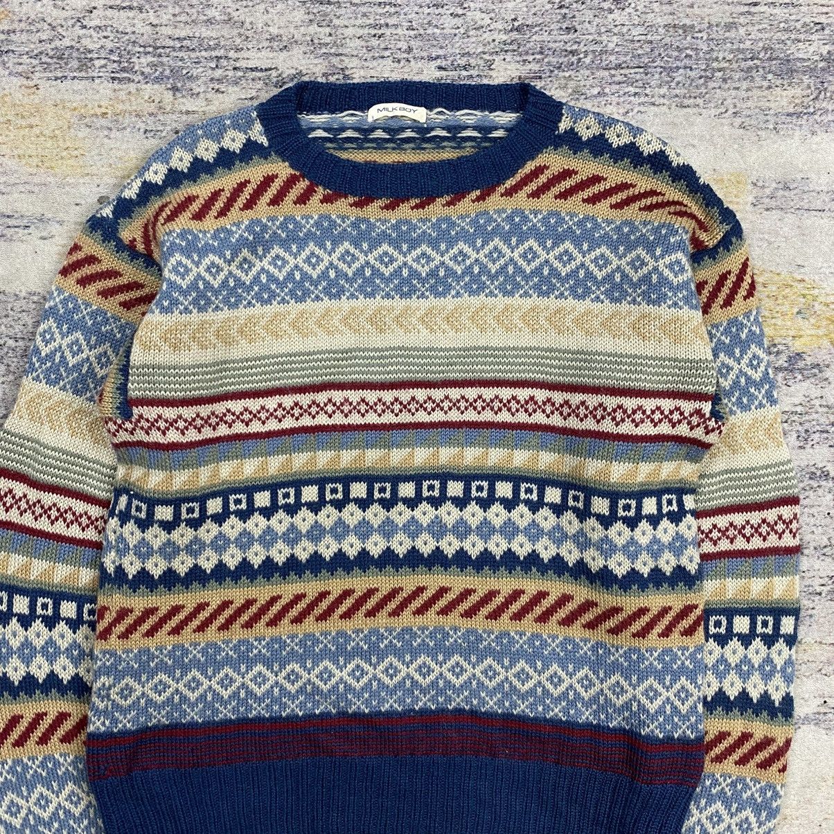 Japanese Brand Milkboy knit sweater Size US M / EU 48-50 / 2 - 3 Thumbnail