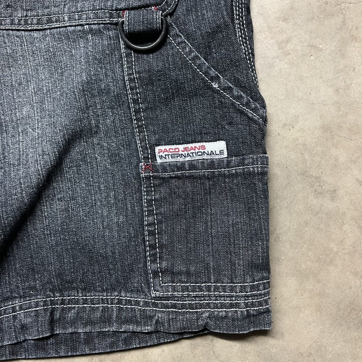 Affliction × JNCO × Southpole Vintage Y2K Paco Jean Company Faded Black Denim Jean Shorts Size US 30 / EU 46 - 4 Thumbnail